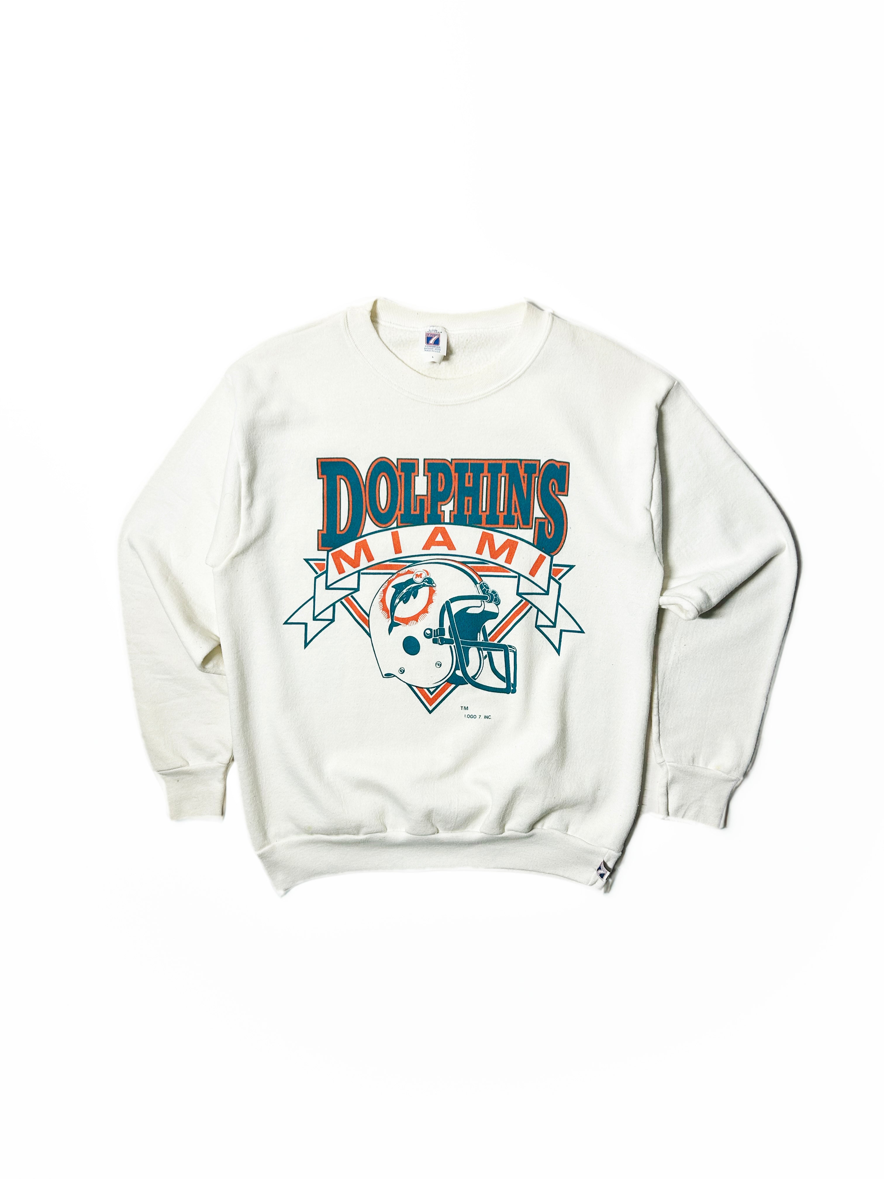 Vintage 90s Miami Dolphins Logo 7 Crewneck