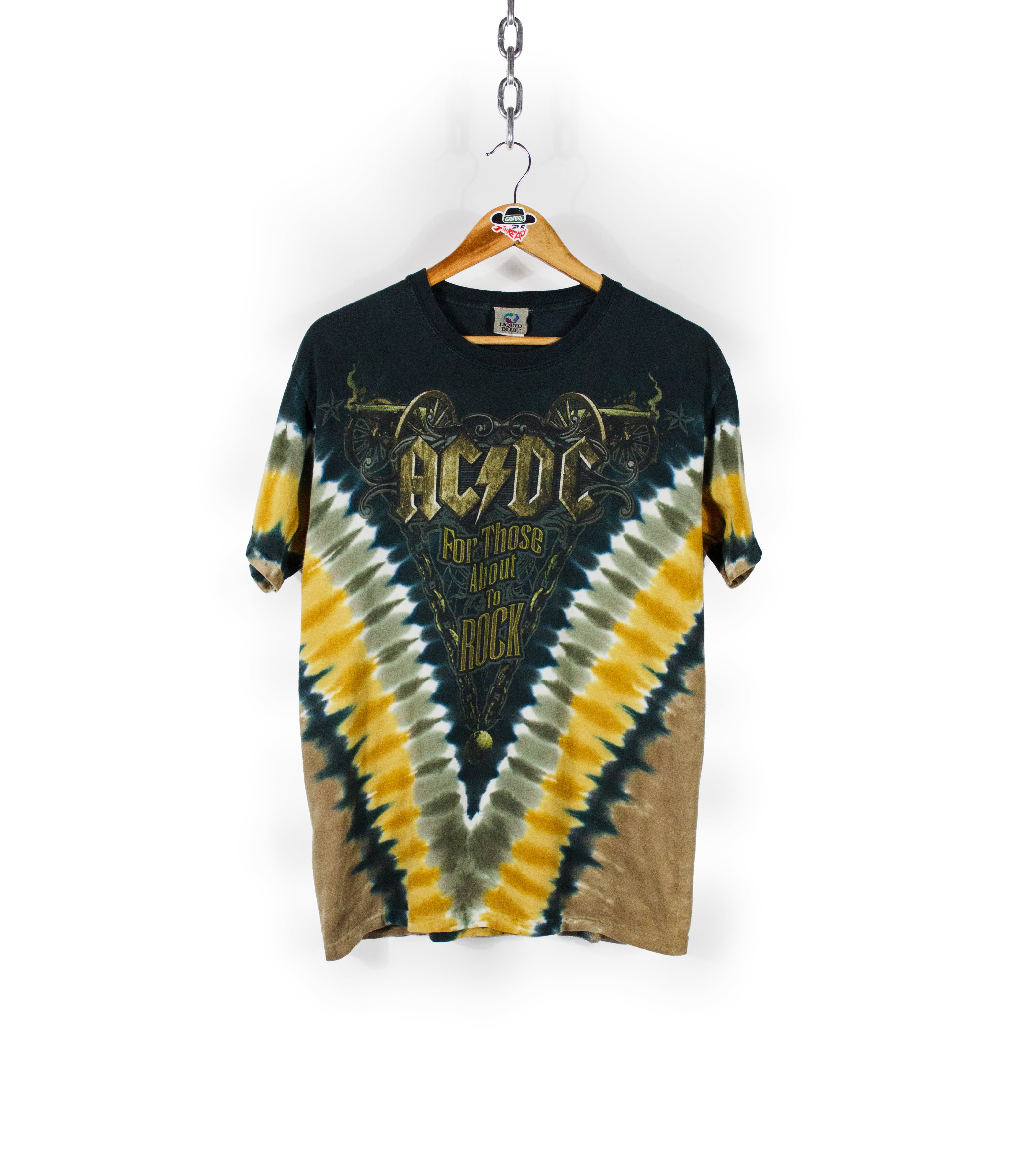acdc shirt tie dye