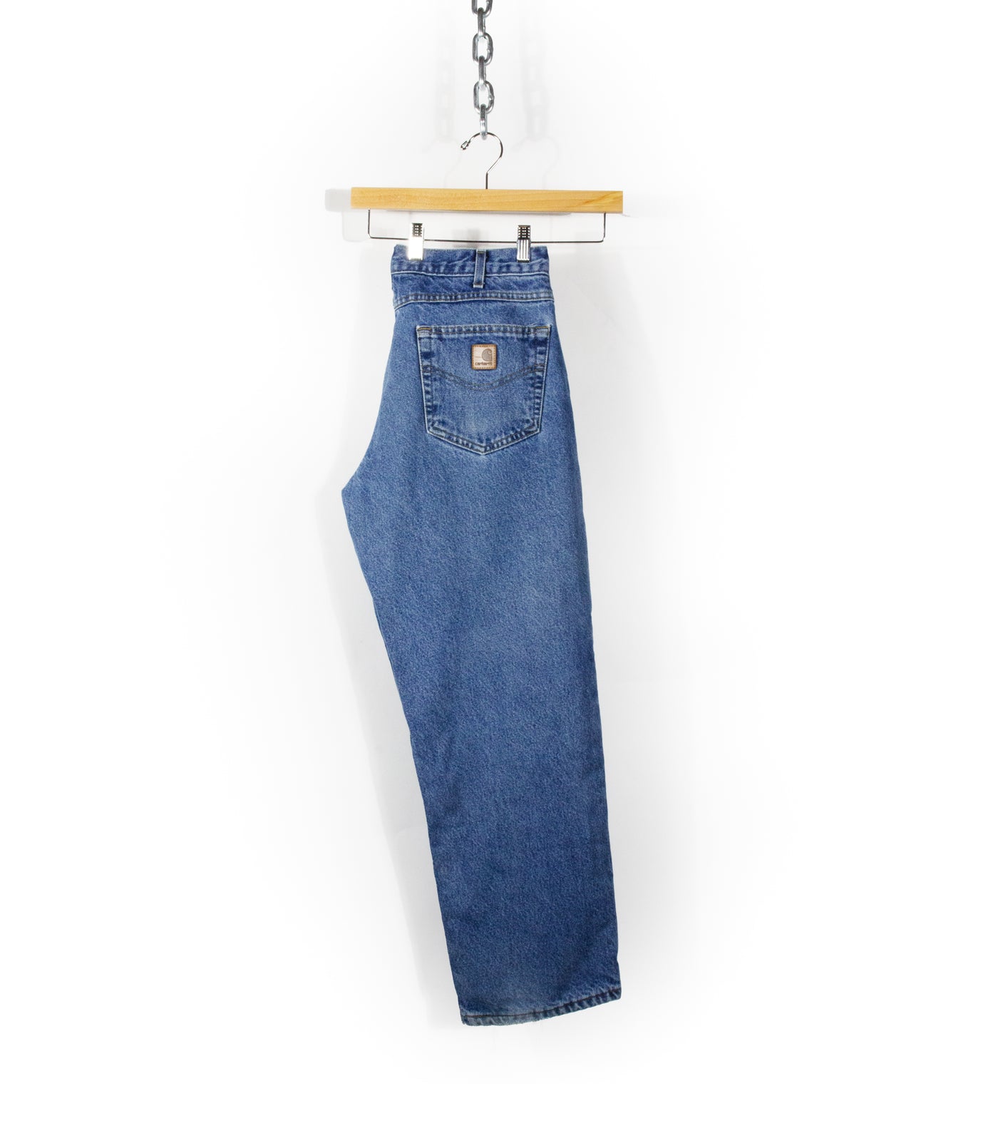 Vintage Flannel Lined Carhartt Denim Jeans - Size 32