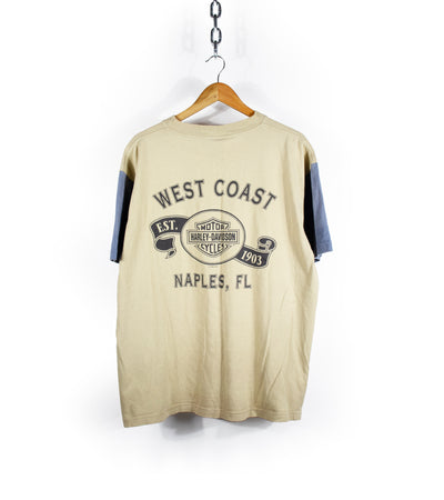 Vintage 1998 Harley Davidson West Coast Two-Tone T-Shirt
