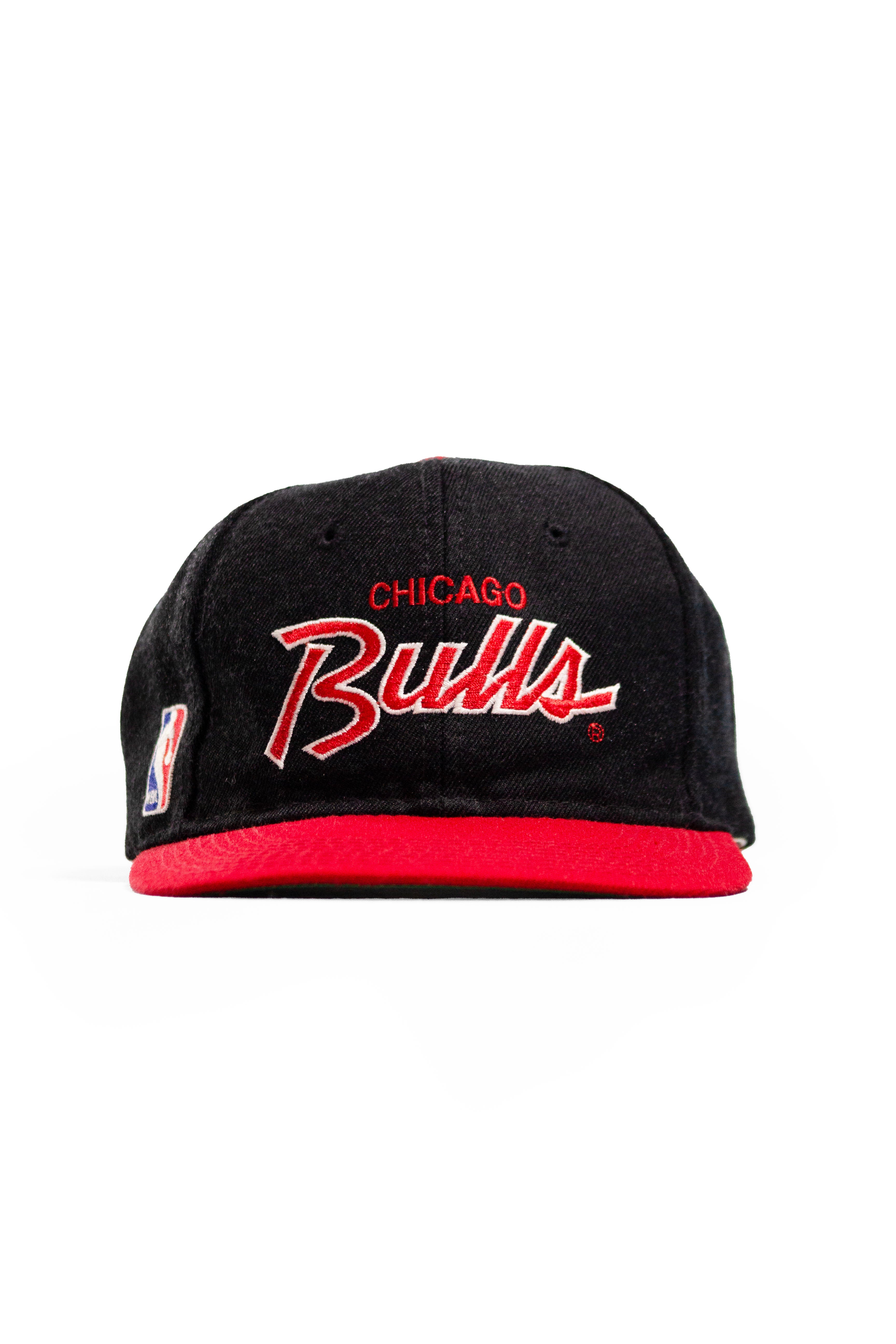 Vintage 90s Chicago Bulls Sports Specialties Script Wool Snapback