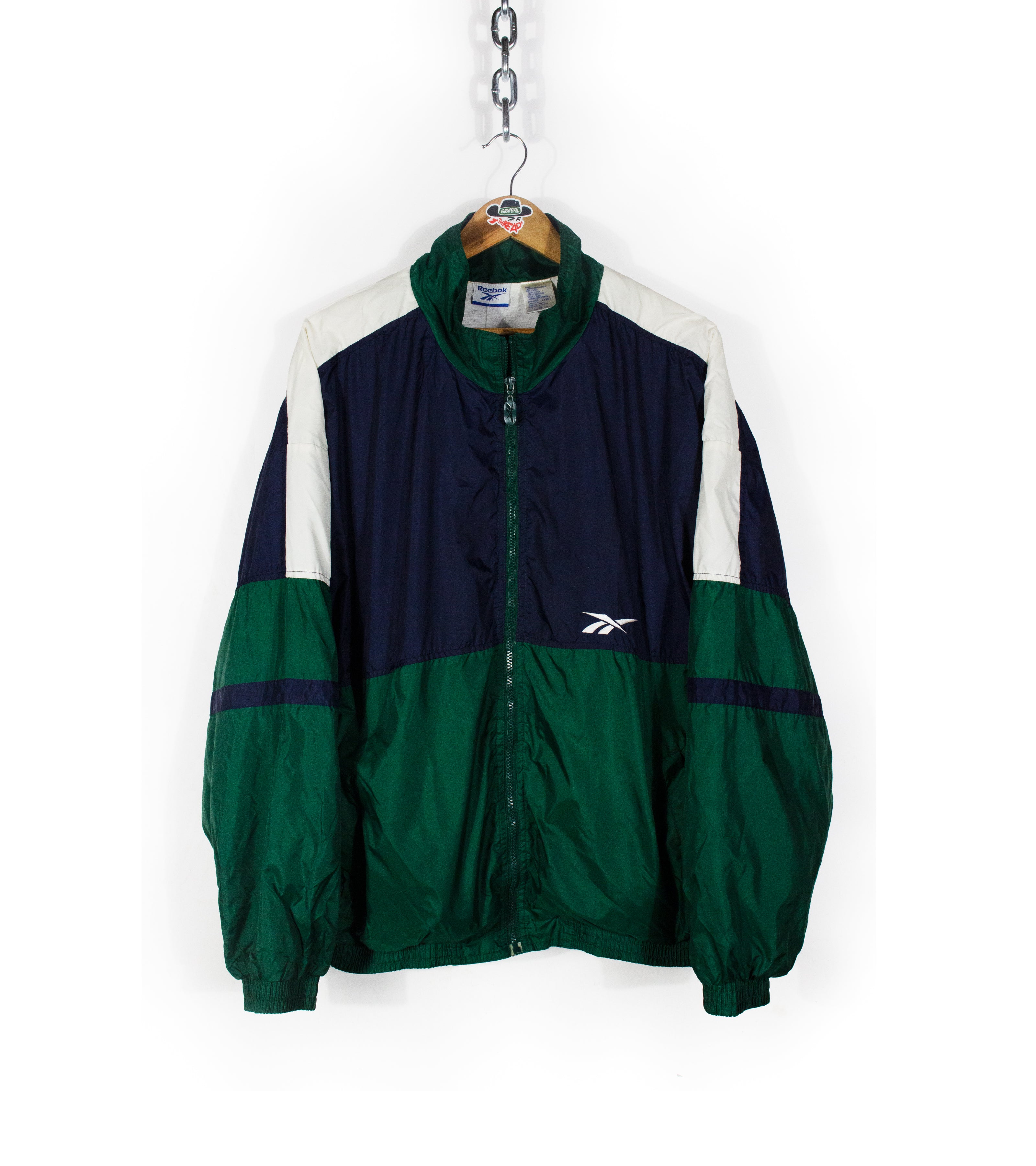 Reebok Windbreaker Men's XL polyester red type Vintage Second Hand