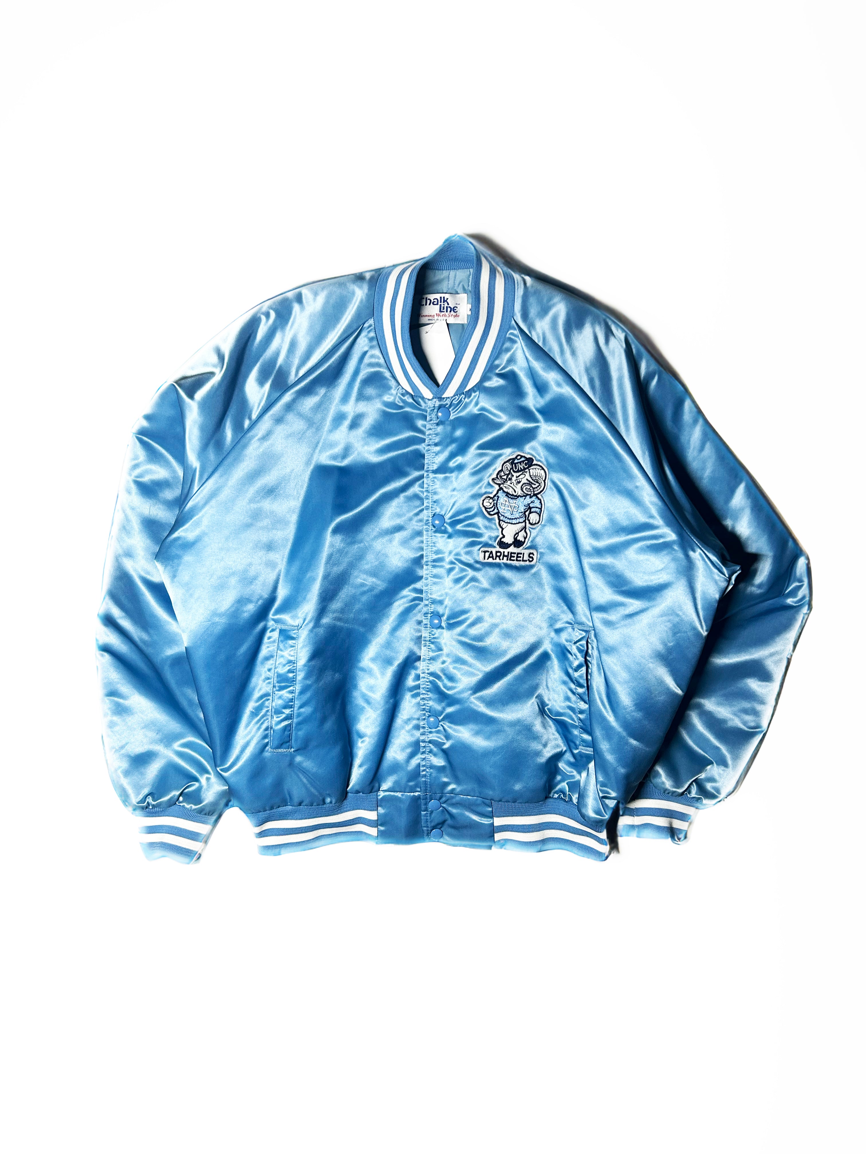 North Carolina Tar Heels Satin Varsity Jacket / Modern Vintage NYC