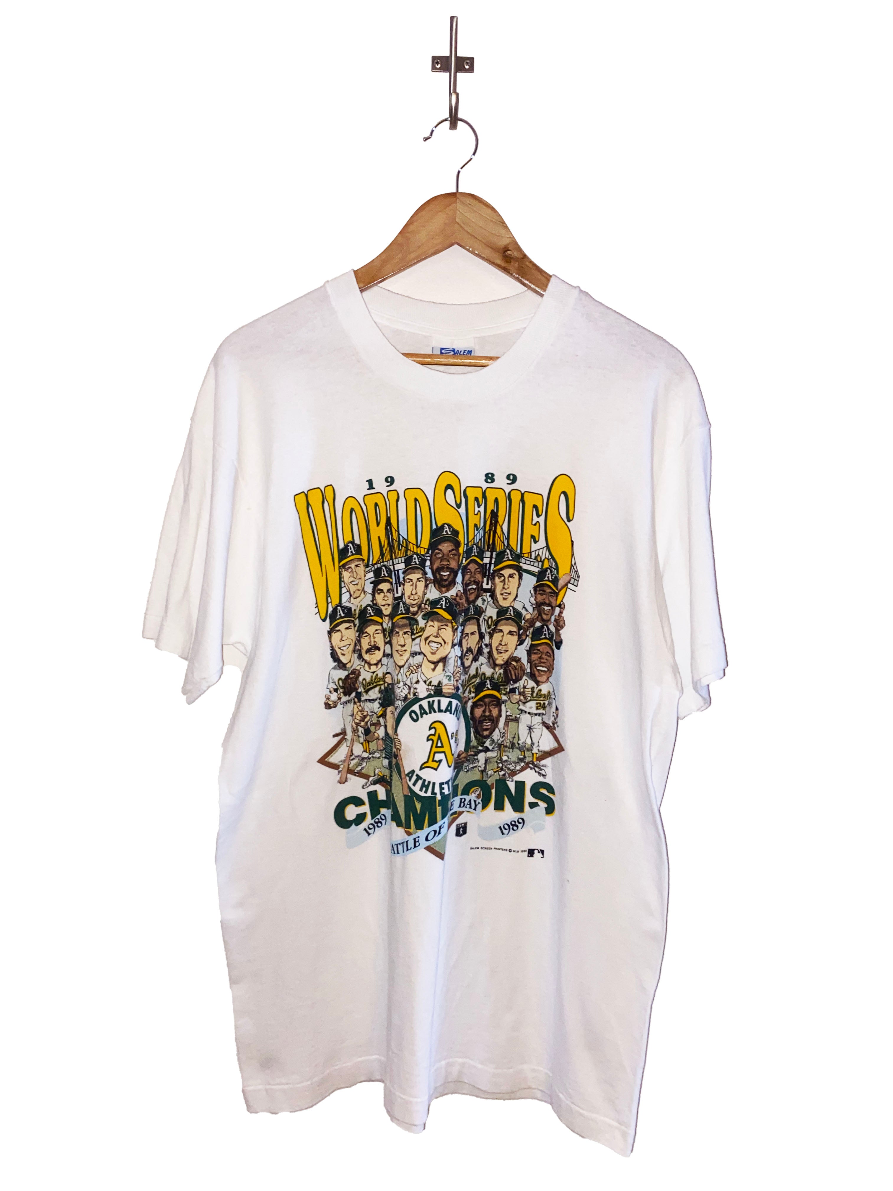 OAKLAND A's Shirt 1991 Vintage/ ATHLETICS Triple Threat