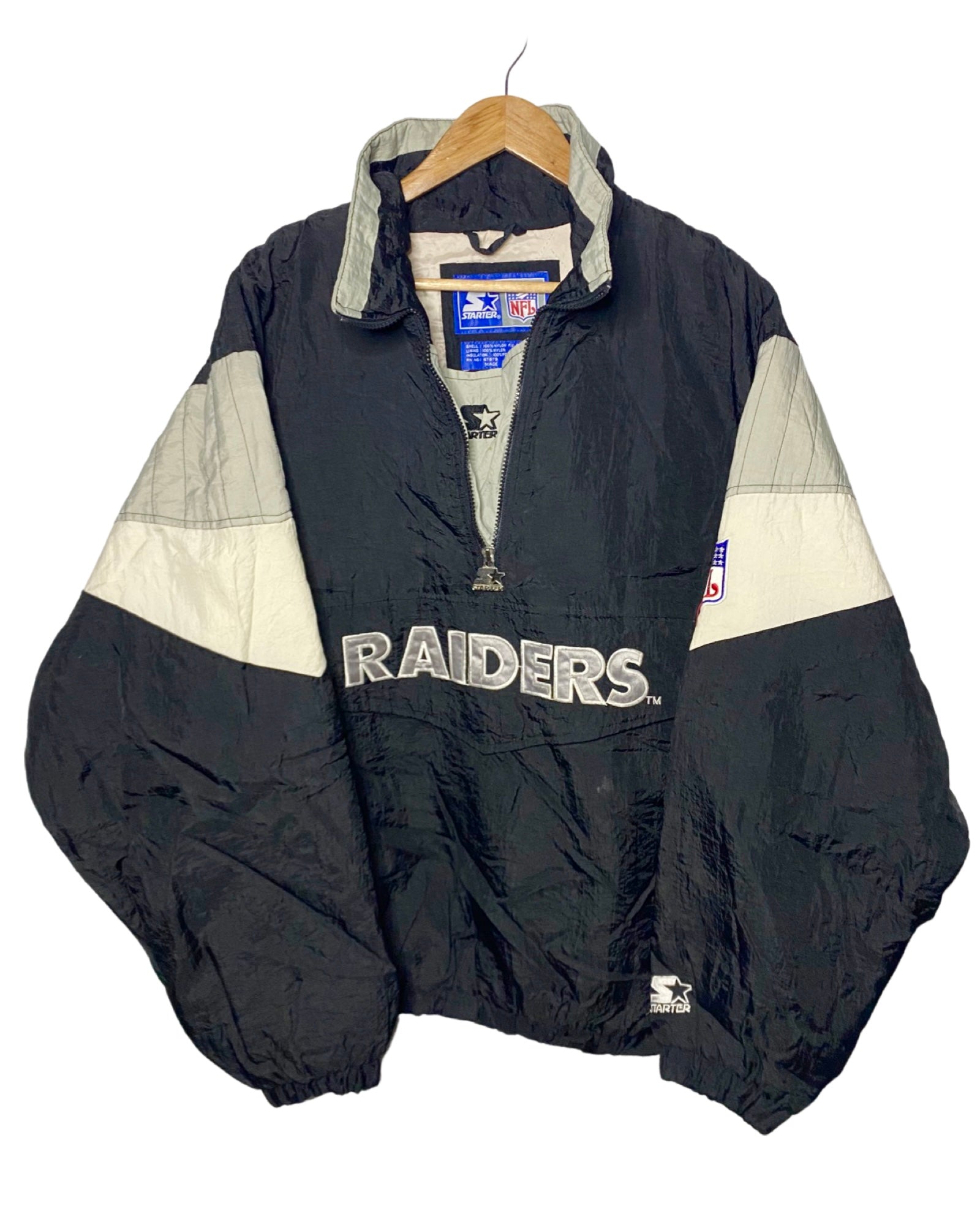 raiders starter jacket 90s