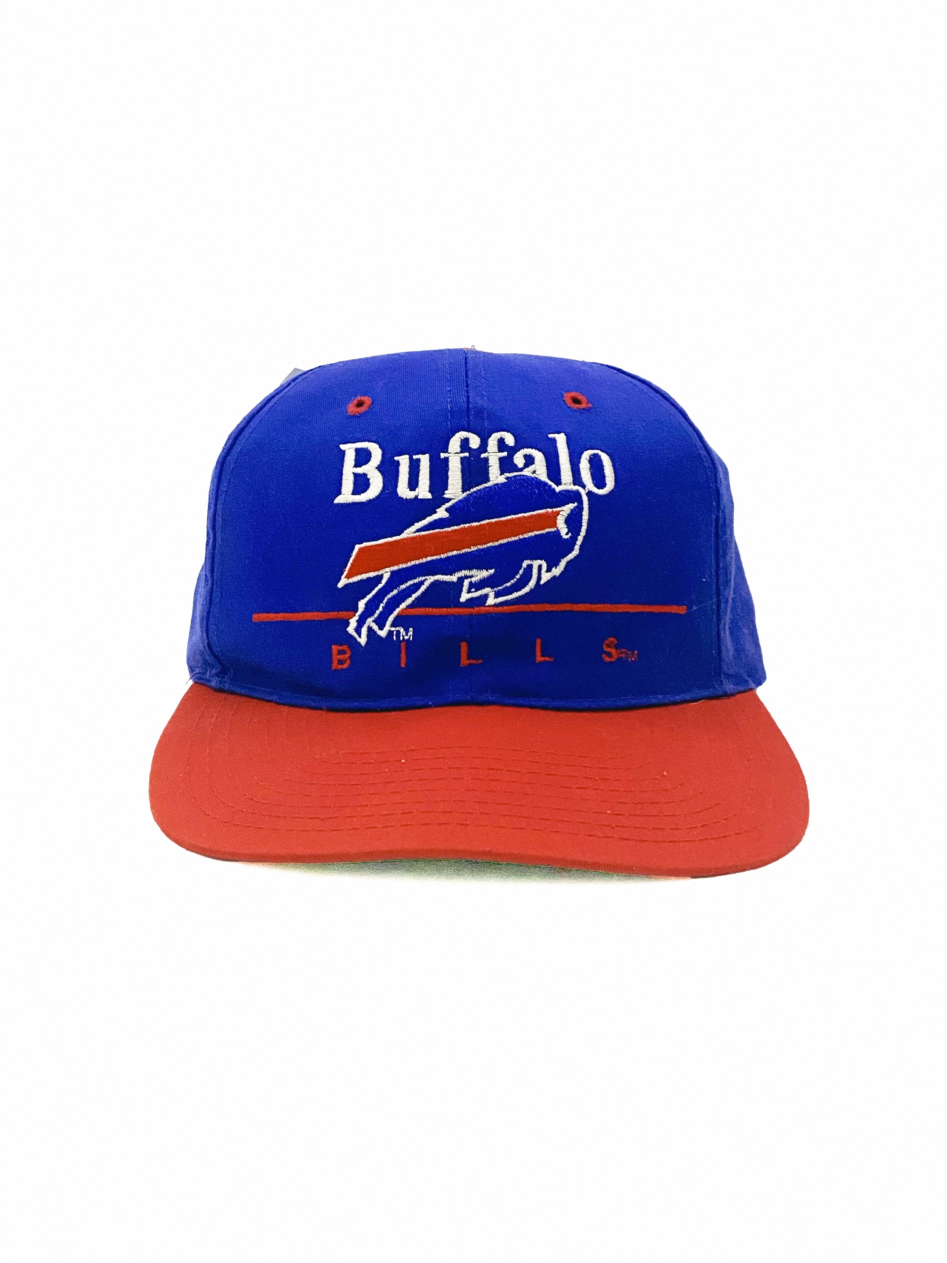 Vintage Buffalo Bills Flatbill Snapback Cap Hat - Gravity Trading