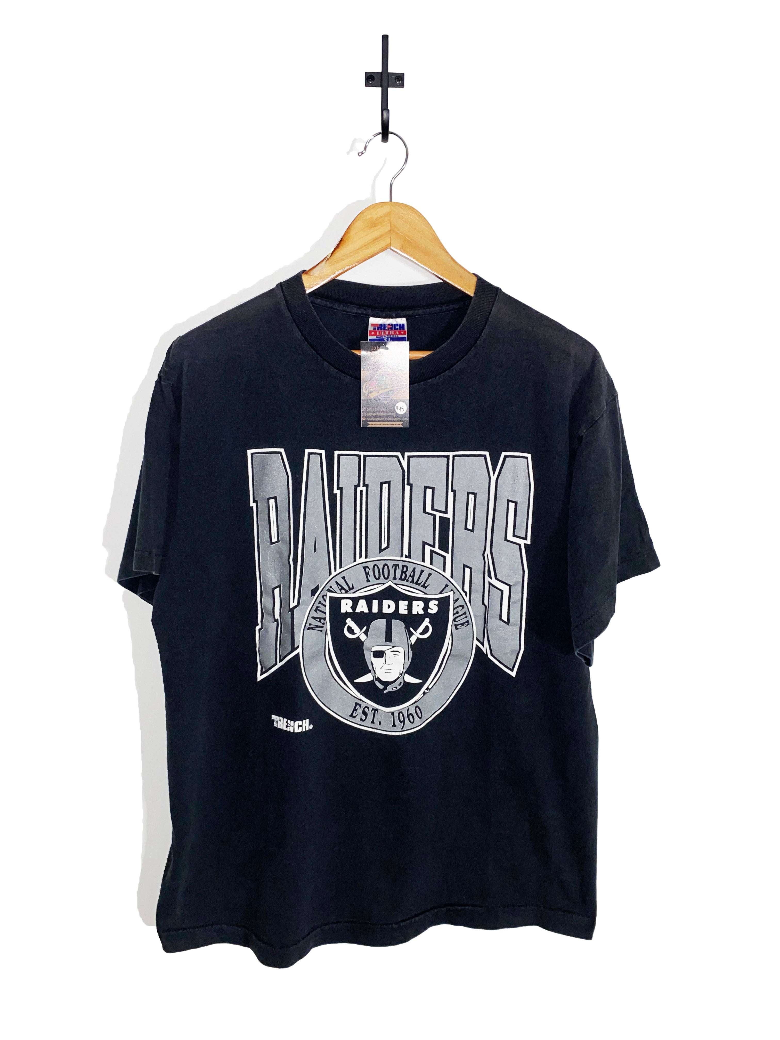 Vintage 1990 Los Angeles Raiders Nfl Single Stitch T-Shirt 90'S