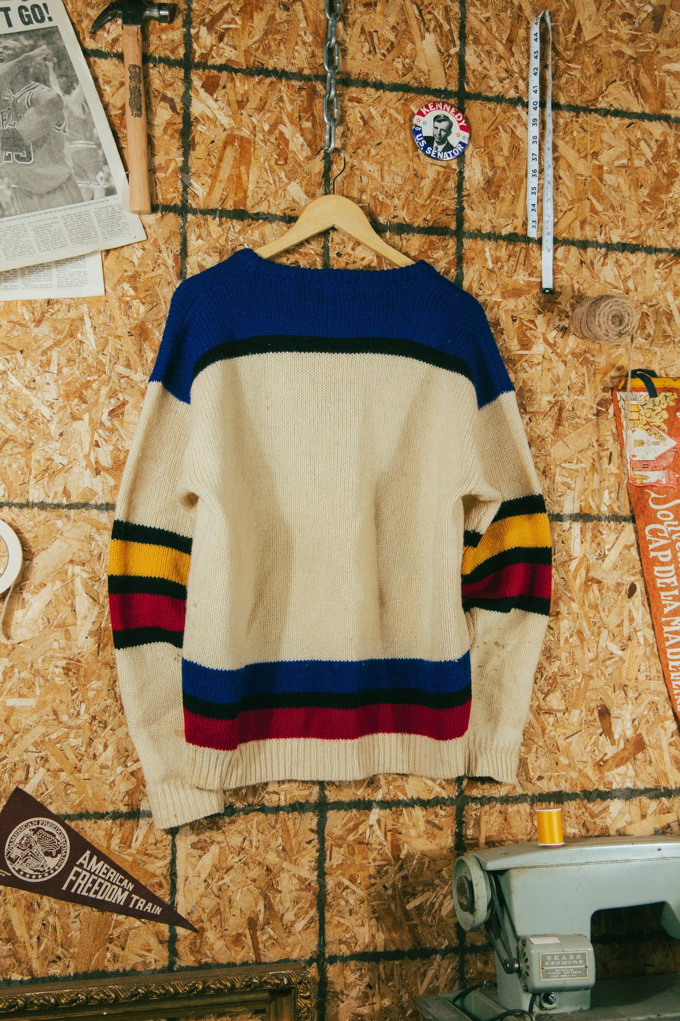 Vintage 90s Woolrich Knit Wool Hockey Sweater