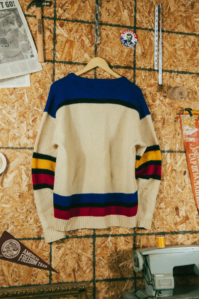 Vintage 90s Woolrich Knit Wool Hockey Sweater