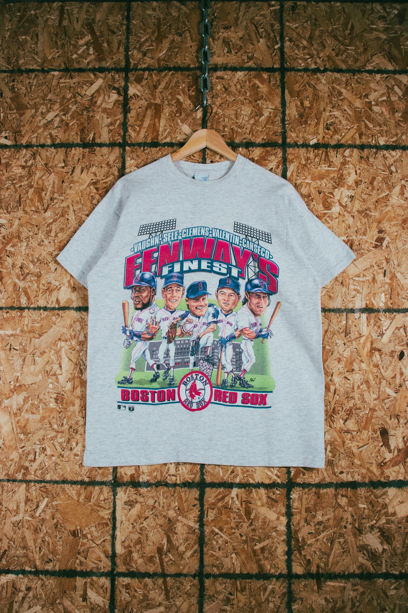 Vintage 1995 Fenway’s Finest Caricature Red Sox T-Shirt