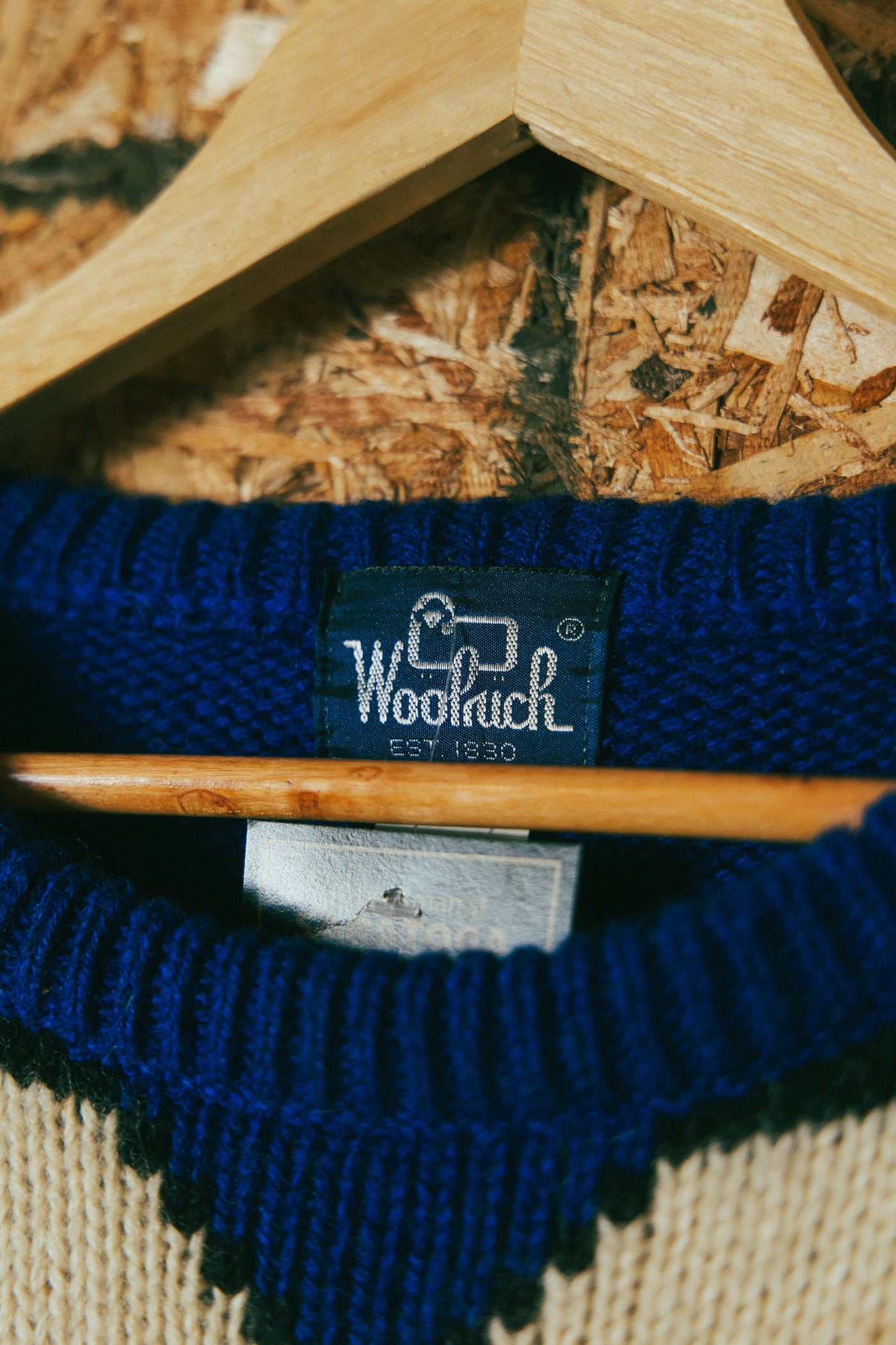 Vintage 90s Woolrich Knit Wool Hockey Sweater