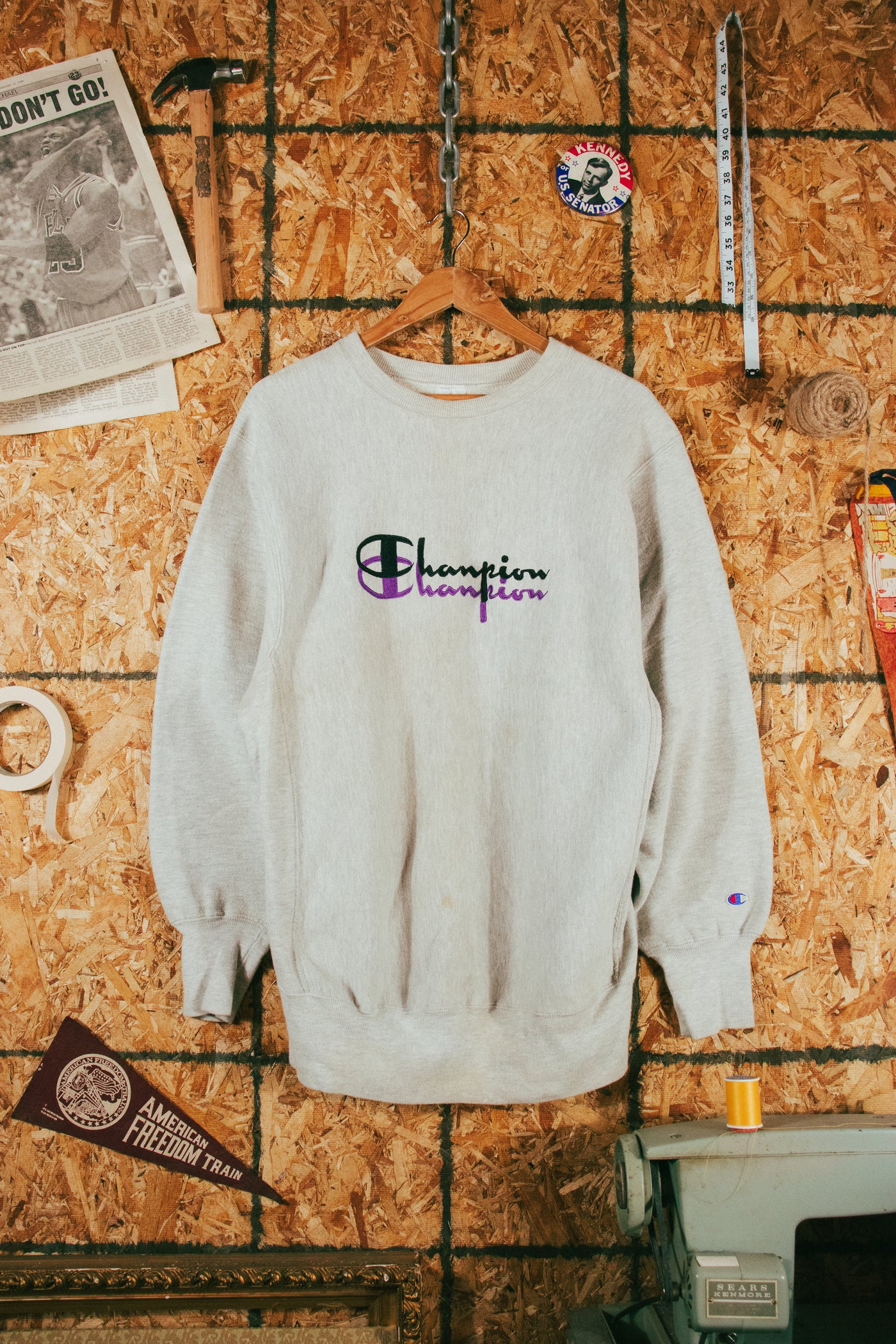 Vintage 90s Champion Reverse Weave Embroidered Crewneck