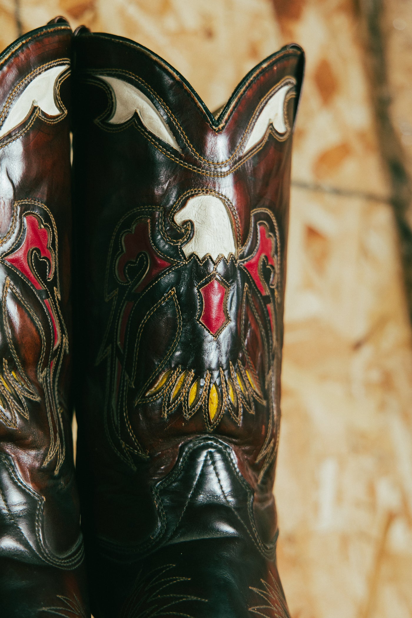 Vintage Eagle Thunderbird Texas Cowboy Boot