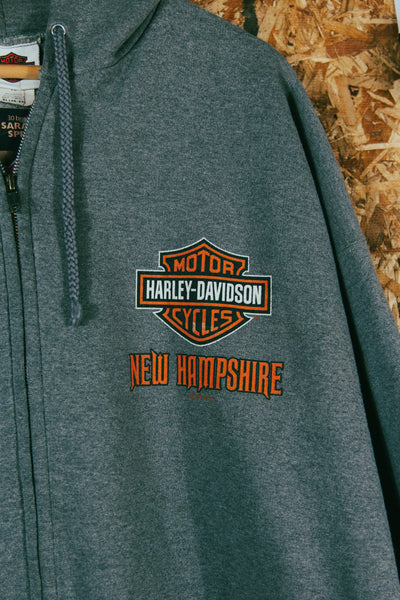 Vintage Harley Davidson Zip Up Hoodie