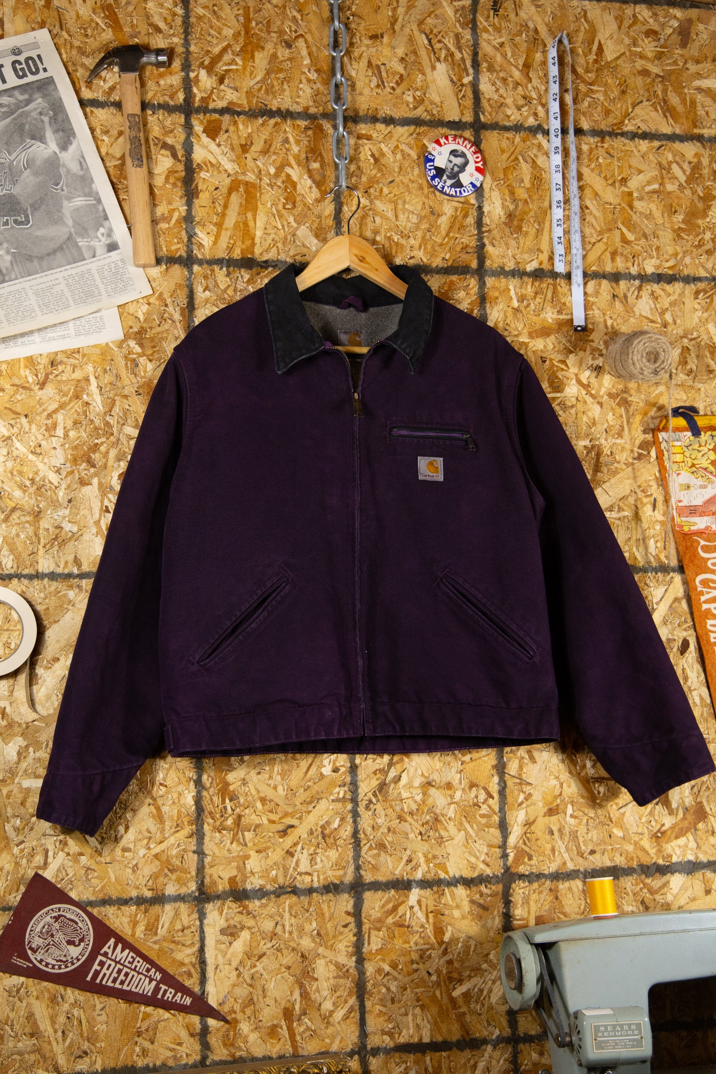 Vintage Carhartt Detroit Jacket —Purple WJ097 BGP
