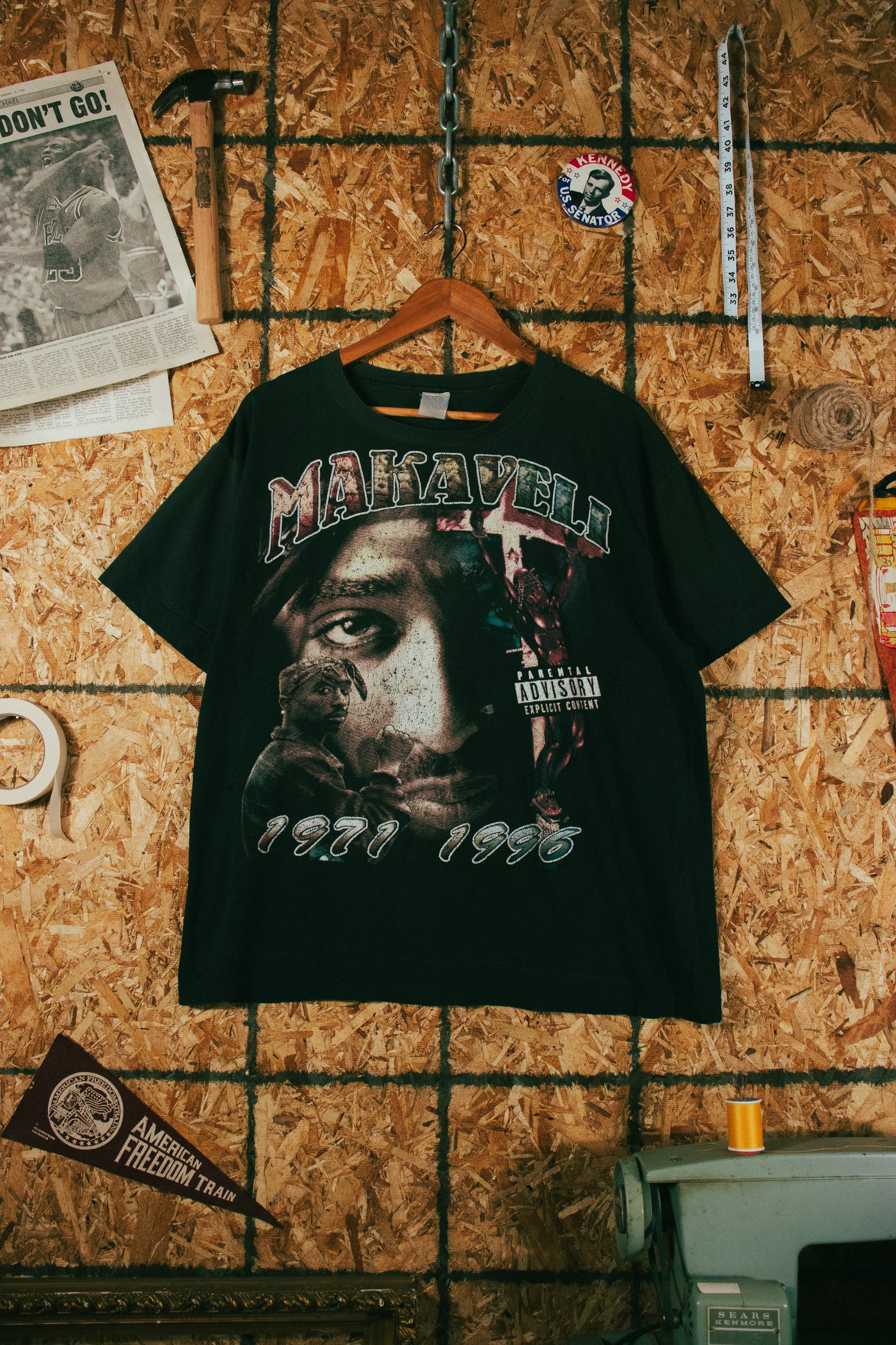 Vintage 90s Tupac Makaveli Rap T-Shirt