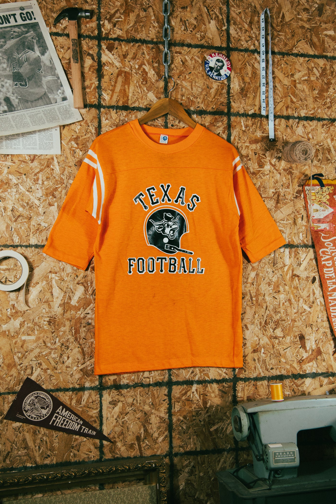 Vintage 70s Texas Football 3/4 Sleeve Shirt