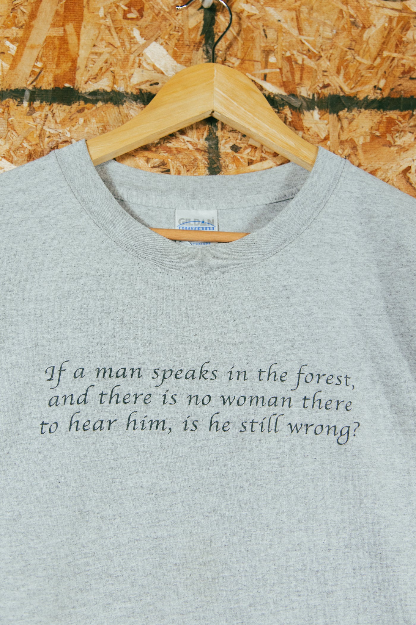 Vintage 2000s “if a man speaks” Parody T-Shirt