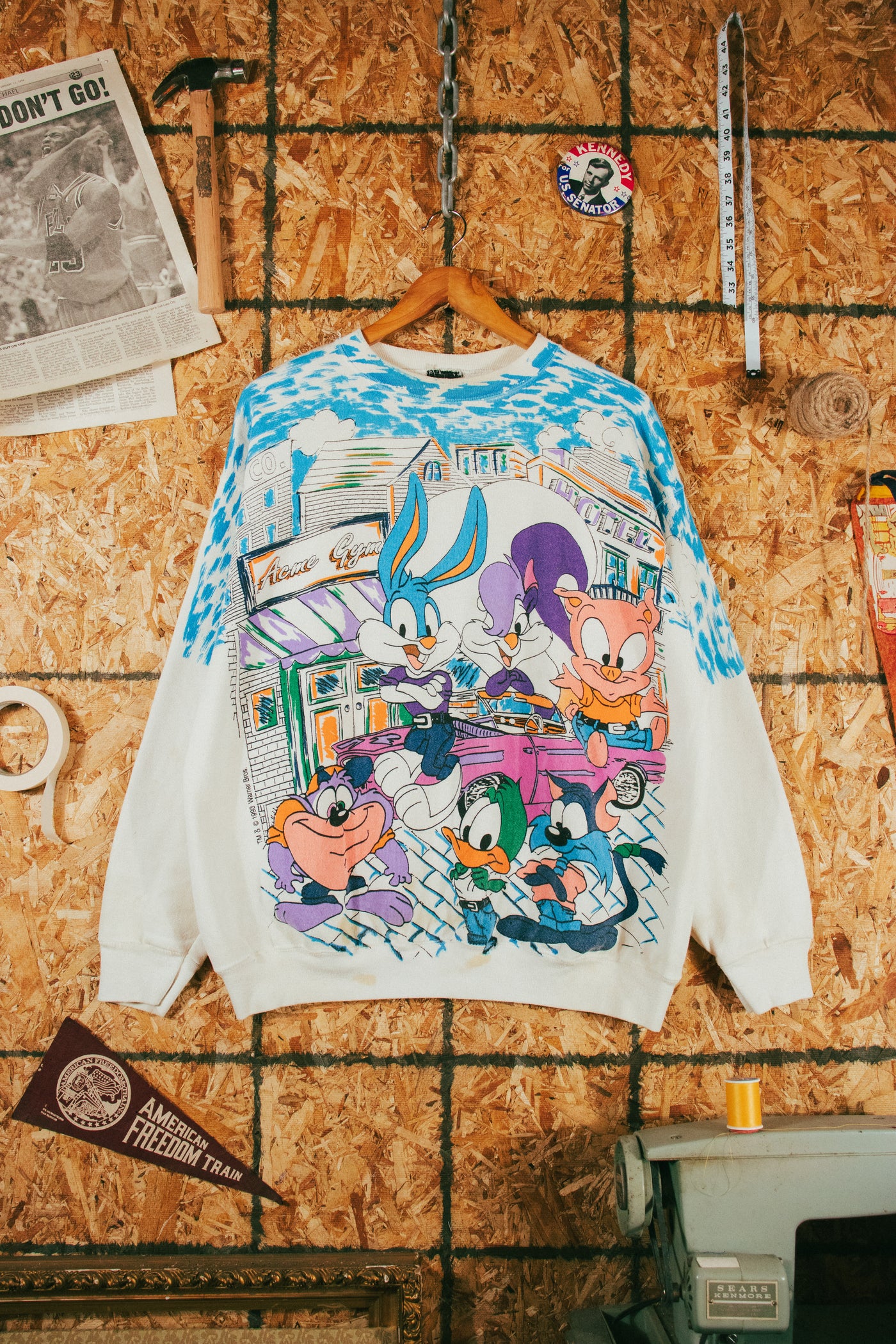 Vintage 1993 ACME Gym Warner Bros AOP Crewneck