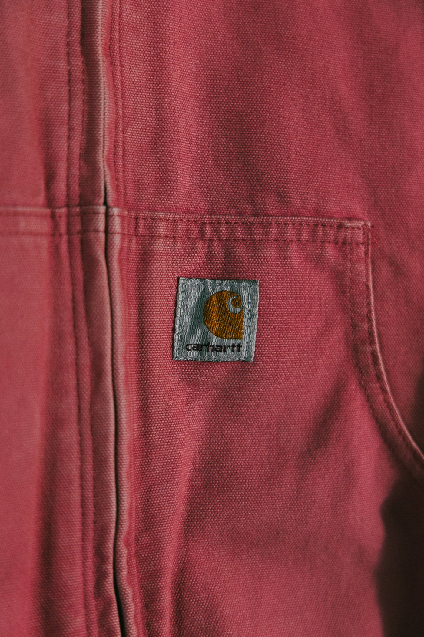 Vintage Carhartt WJ130 BBT Pink Hooded Jacket