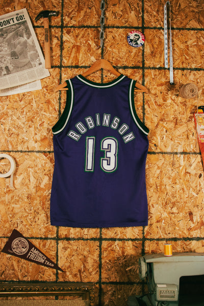 Vintage 90s Glenn Robinson Milwaukee Bucks Champion Jersey