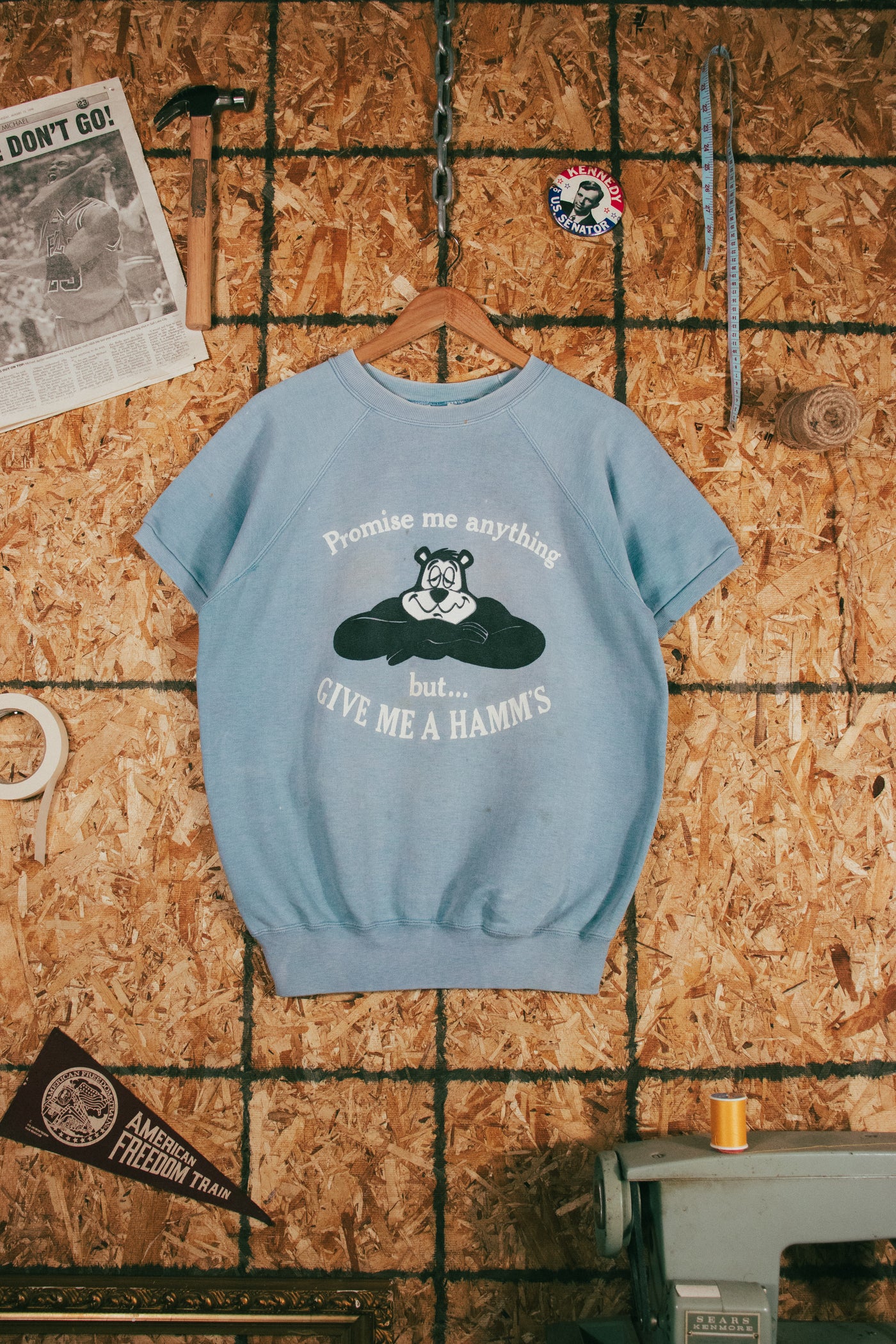 1960`s CHAMPION Hamm`s Bear ビンテージ スウェット Vintage 1960s Runningman Champion Hamms Beer Short Sleeve Crewneck