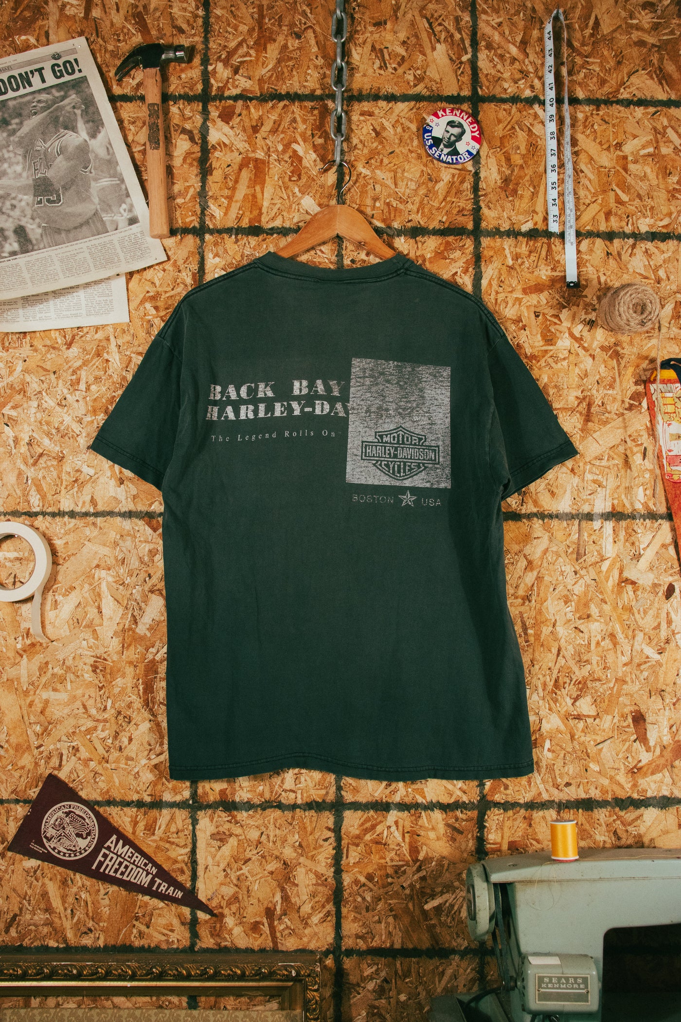 Vintage 2001 Harley Davidson Boston Flame T-Shirt