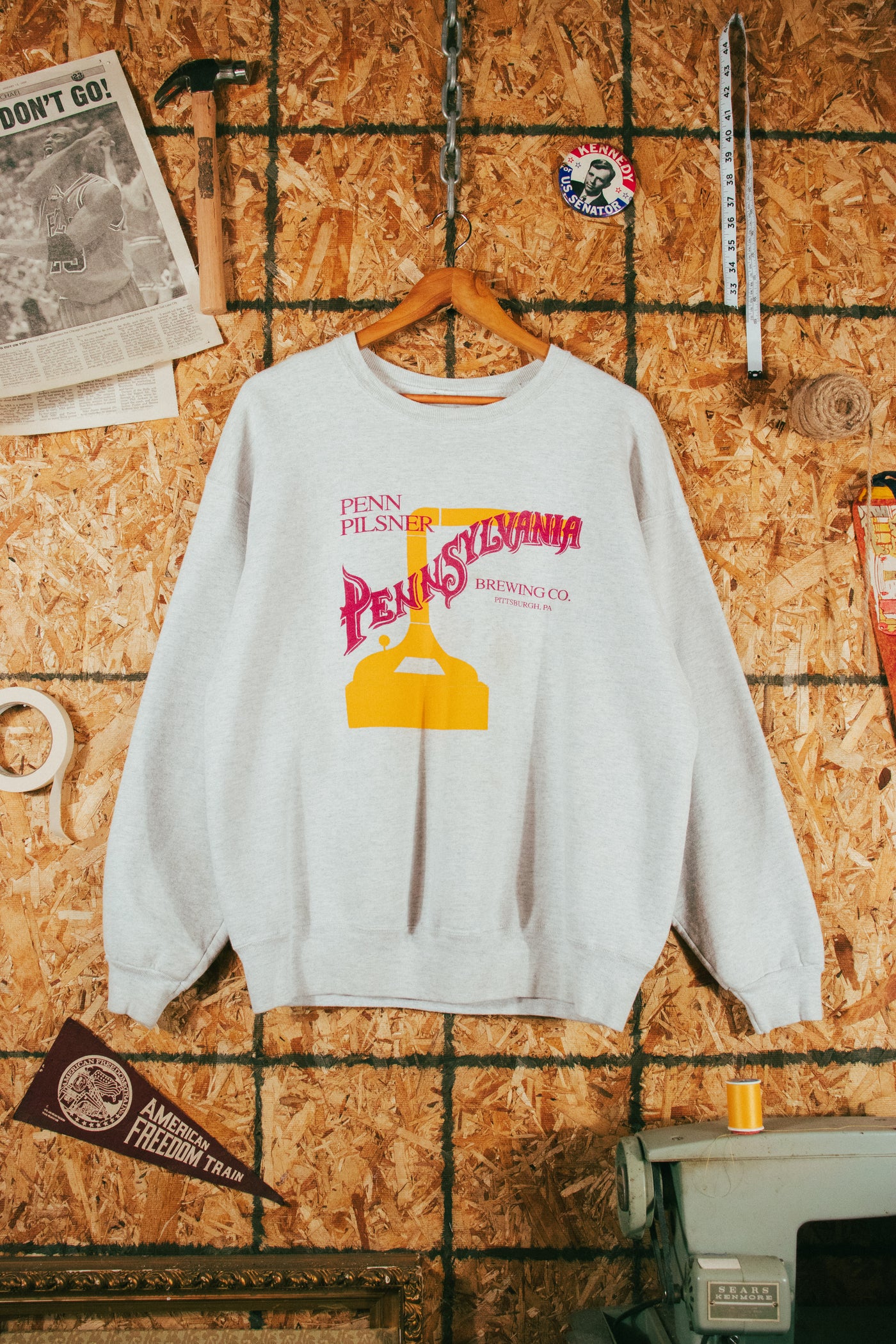 Vintage 90s Penn Pilsner Brewing Co Heavyweight Crewneck