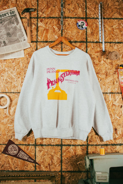 Vintage 90s Penn Pilsner Brewing Co Heavyweight Crewneck
