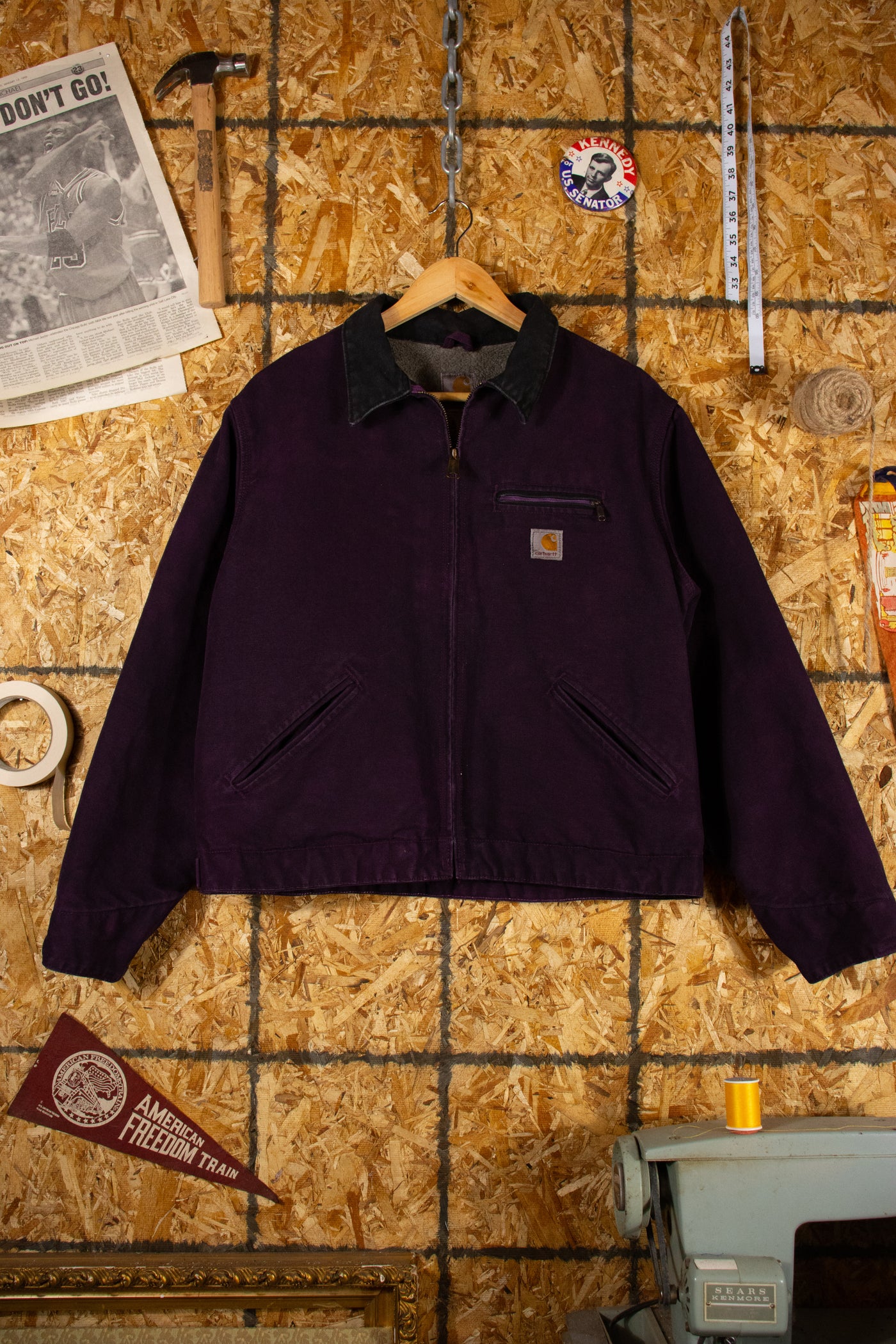 Vintage Carhartt Detroit Jacket —Purple WJ097 BGP