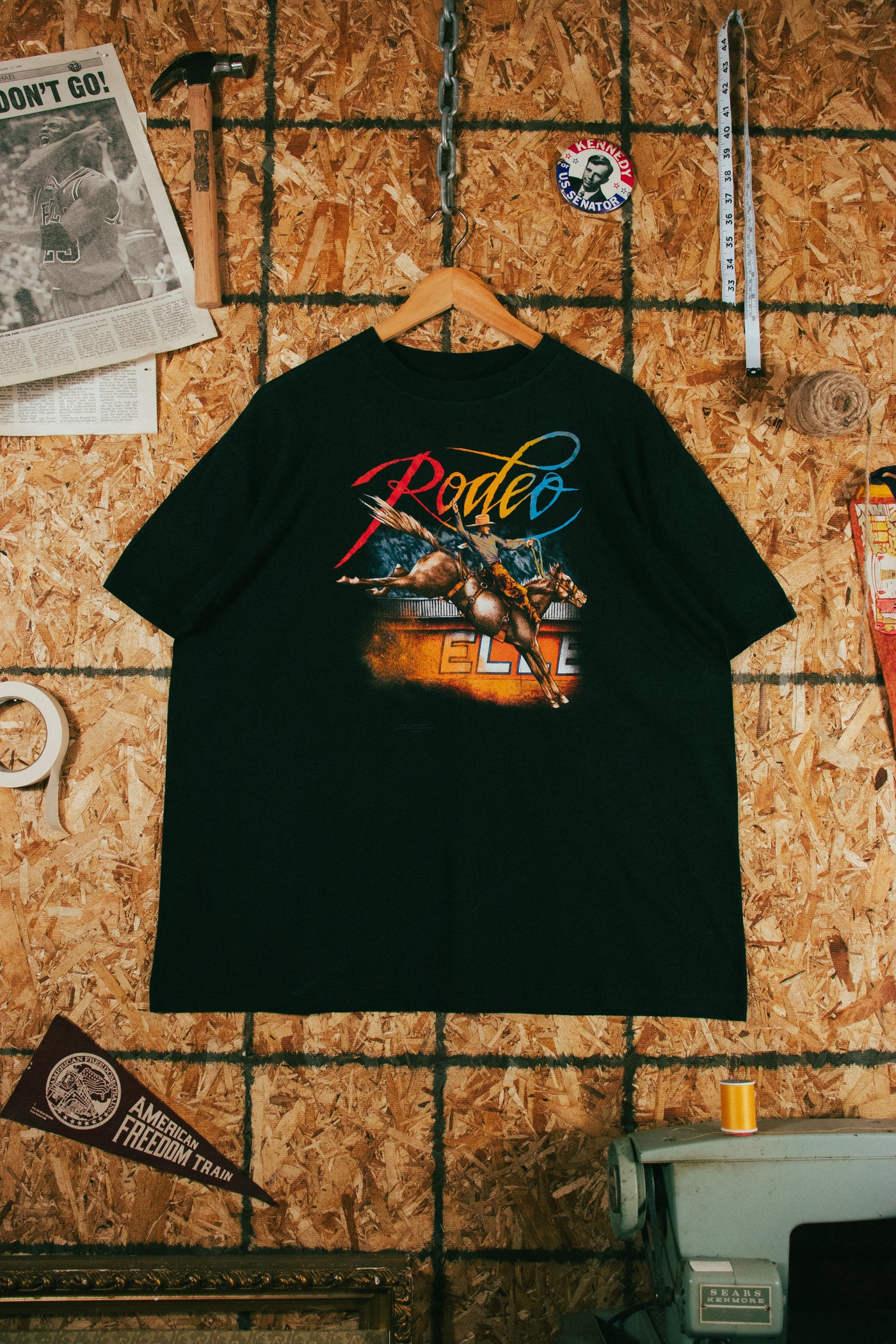 Vintage 1989 Rodeo 3d Emblem T-Shirt