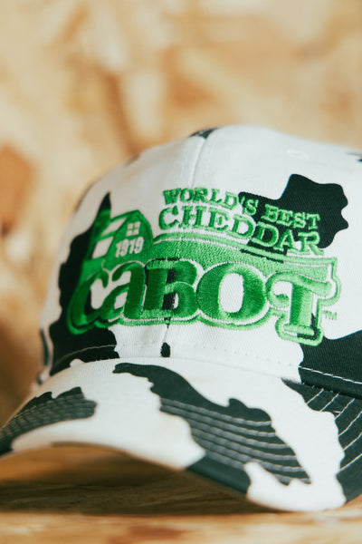 Vintage Cabot Cheese Cow Print Snapback
