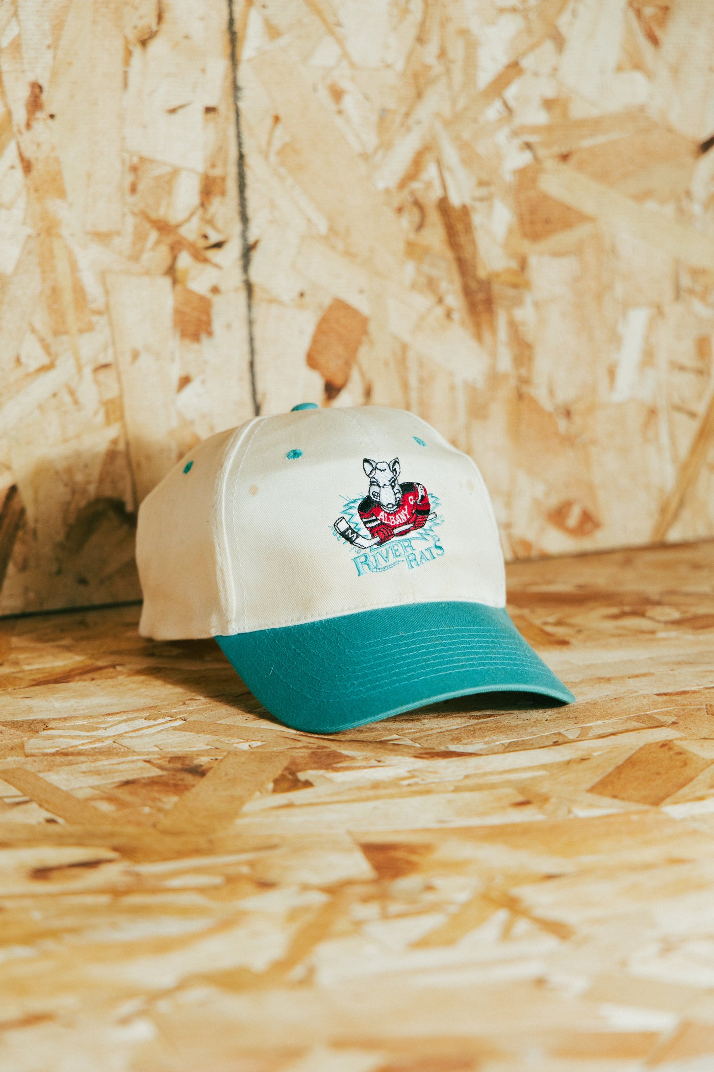 Vintage 90s Albany River Rats Logo Snapback
