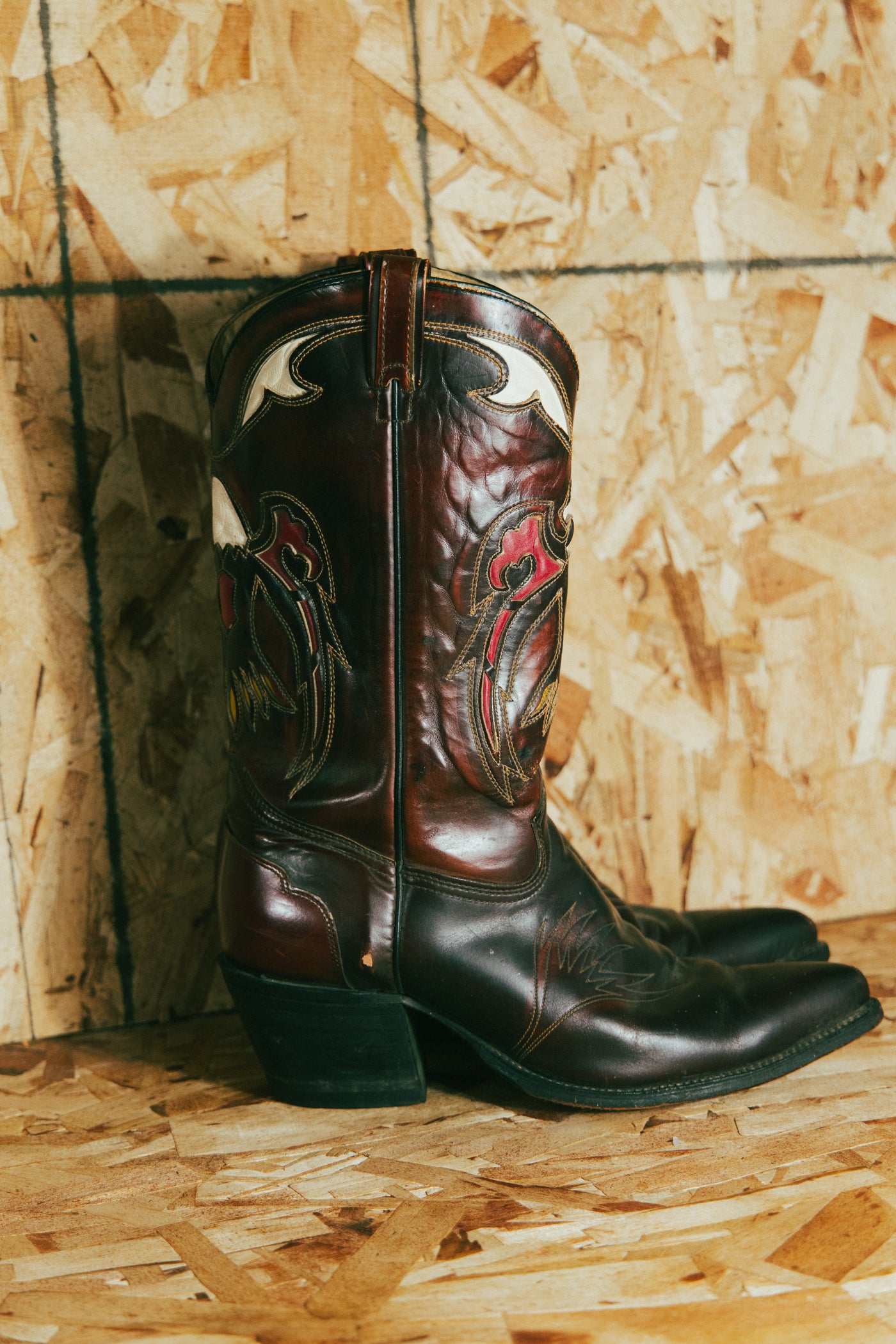 Vintage Eagle Thunderbird Texas Cowboy Boot