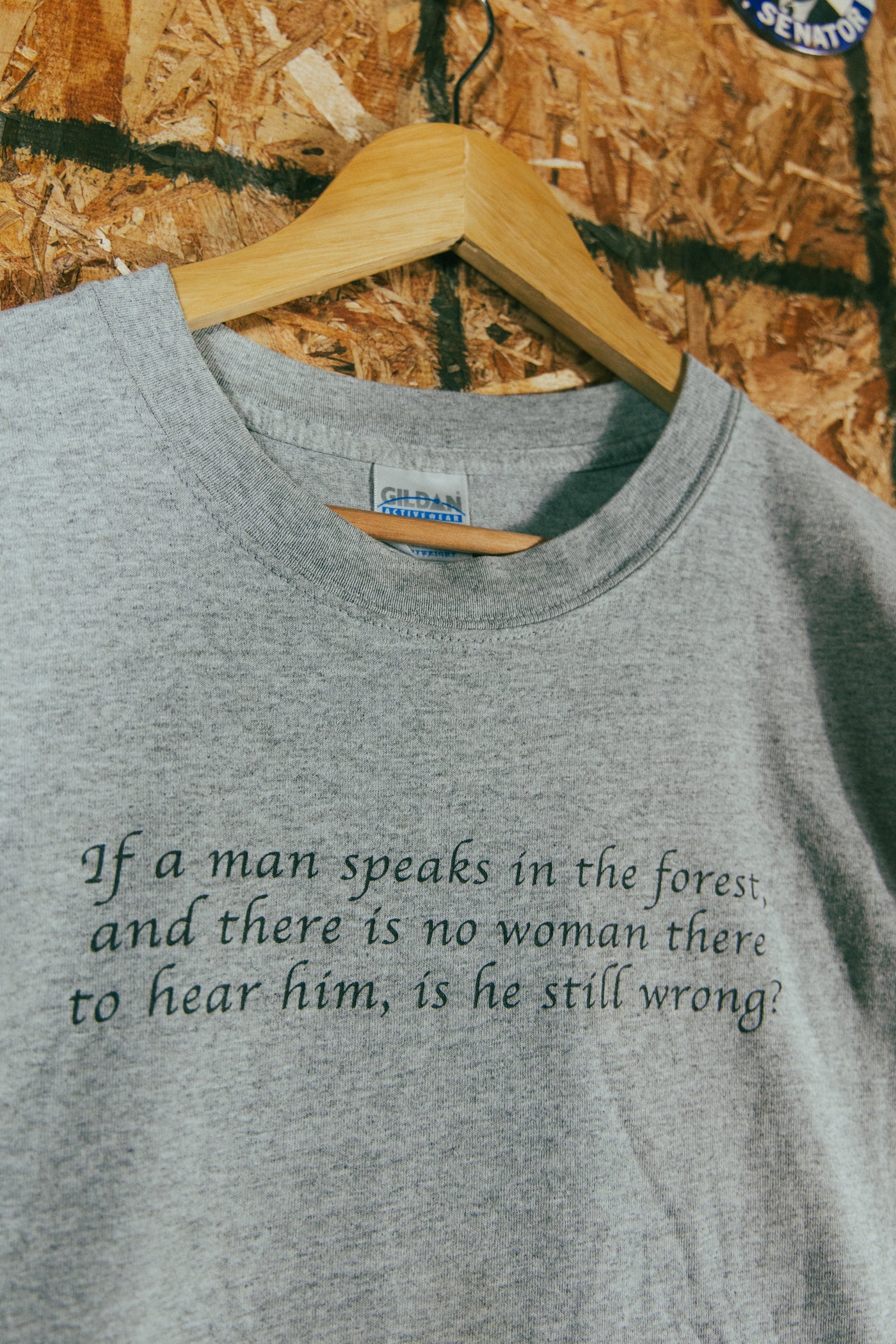 Vintage 2000s “if a man speaks” Parody T-Shirt