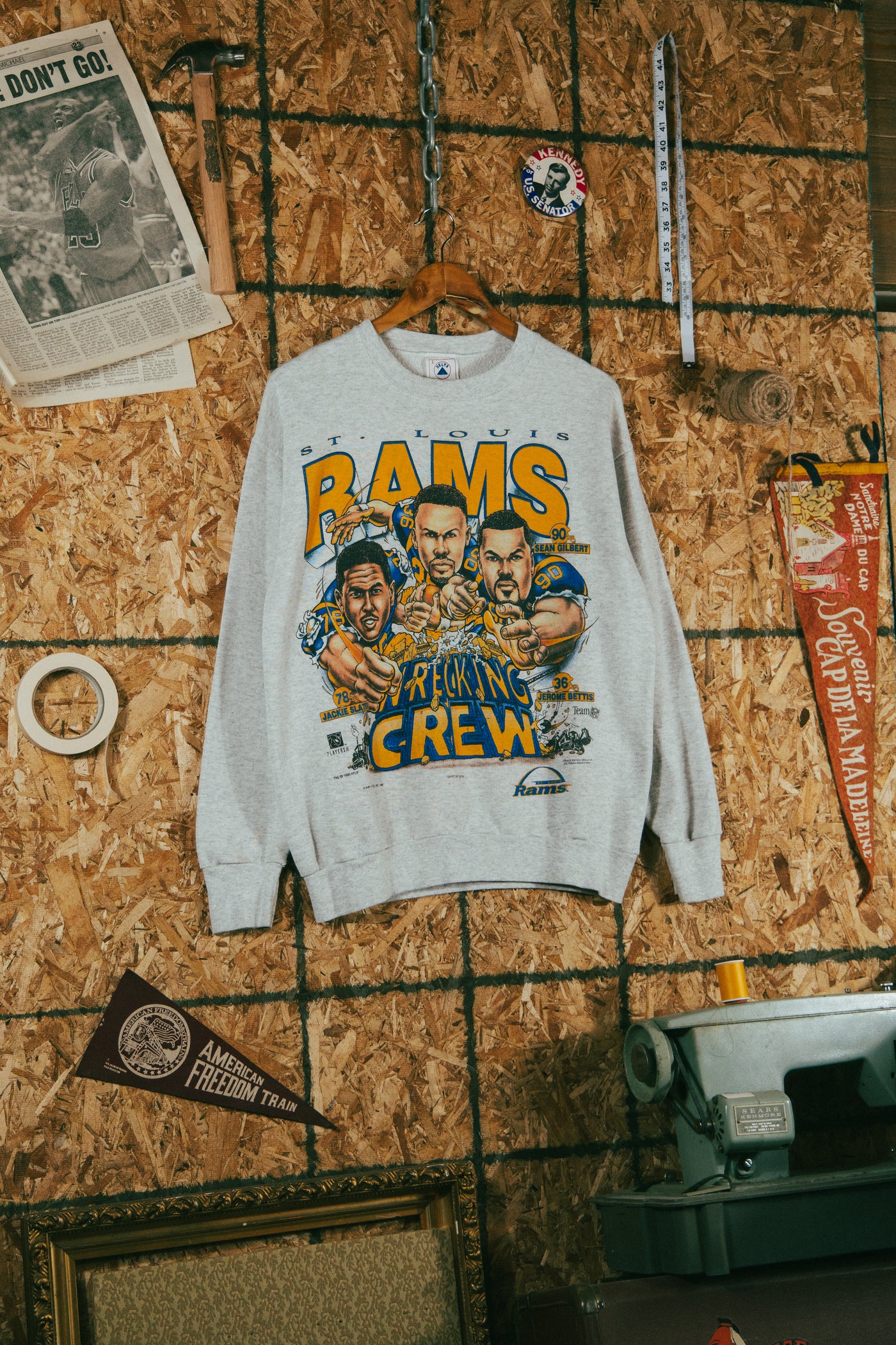 Vintage 1995 St. Louis Rams Xplosion Caricature Crewneck
