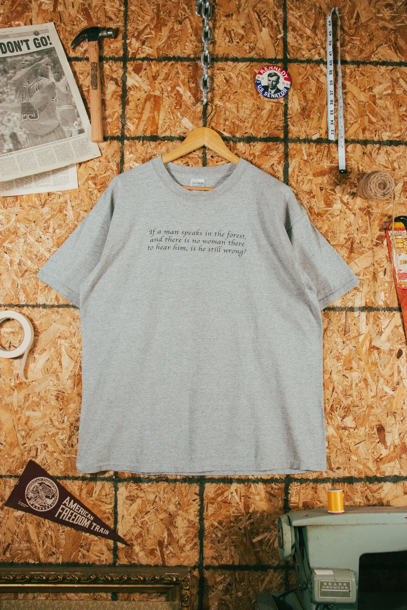 Vintage 2000s “if a man speaks” Parody T-Shirt