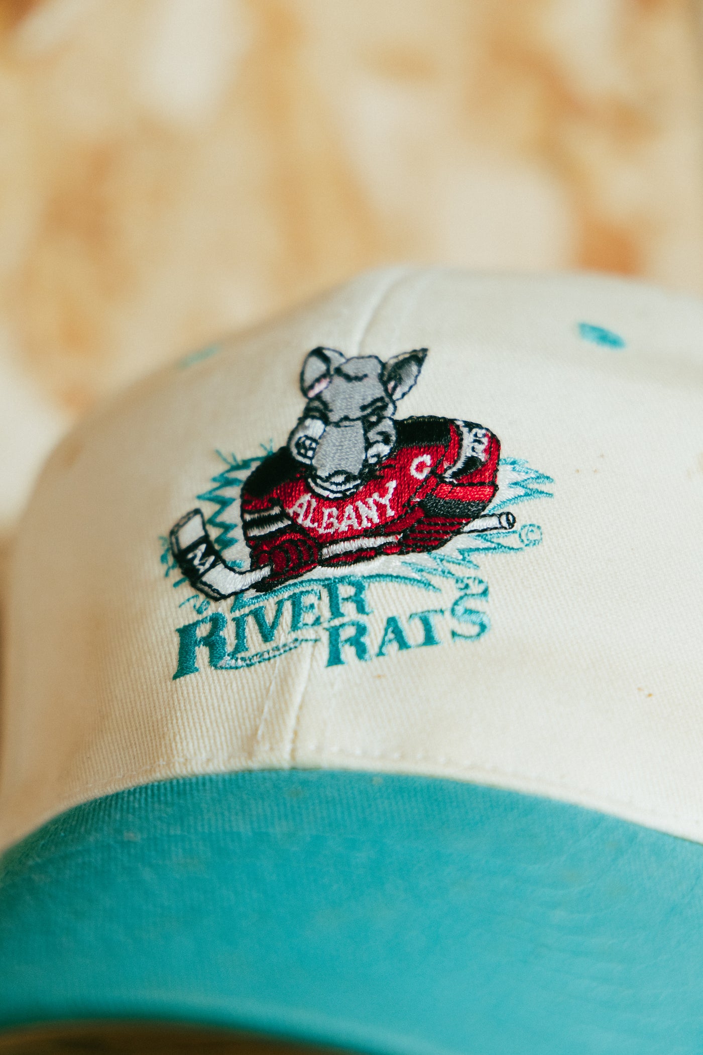 Vintage 90s Albany River Rats Logo Snapback