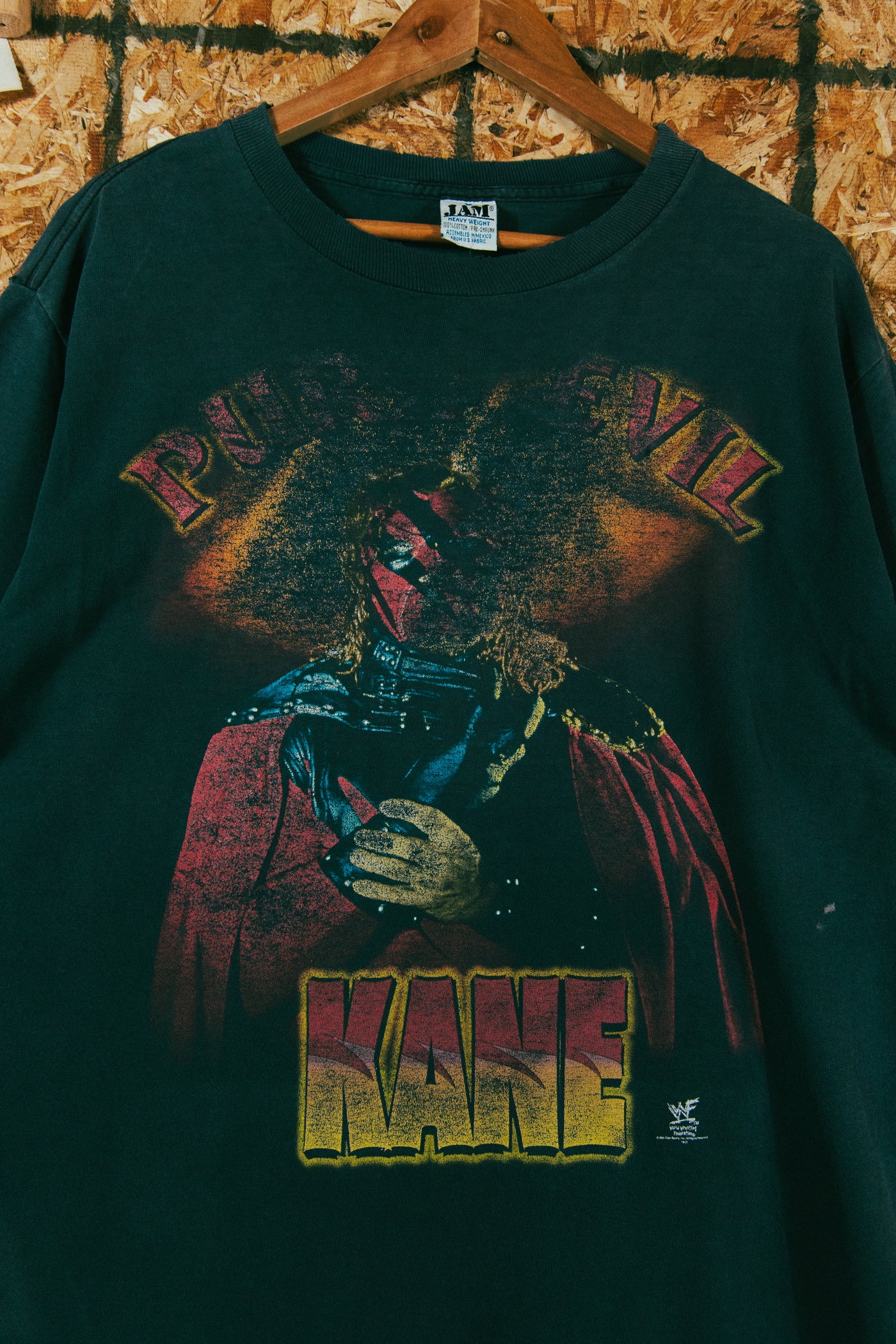Vintage 90s Pure Evil Kane WWF T-Shirt