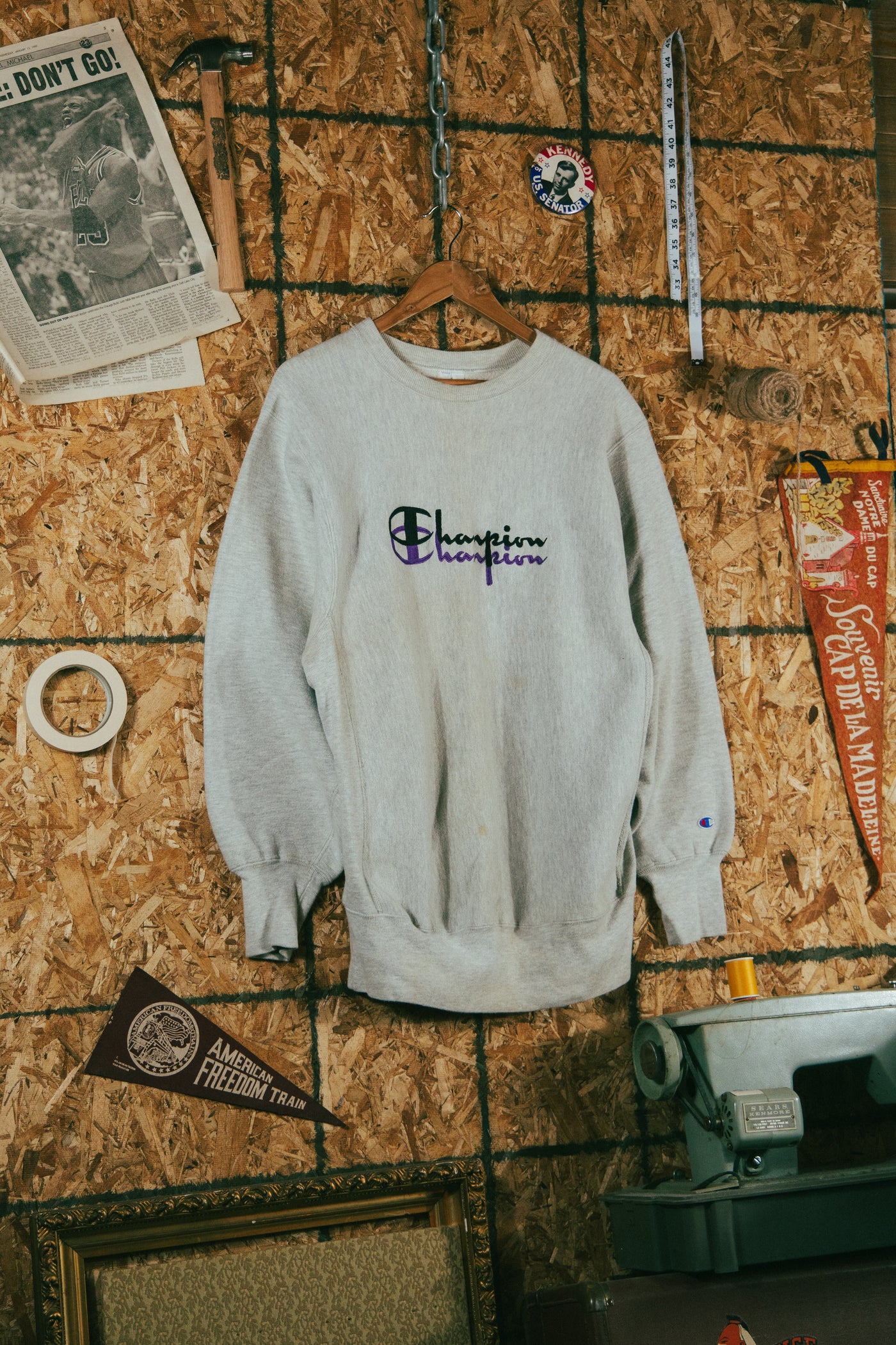 Vintage 90s Champion Reverse Weave Embroidered Crewneck