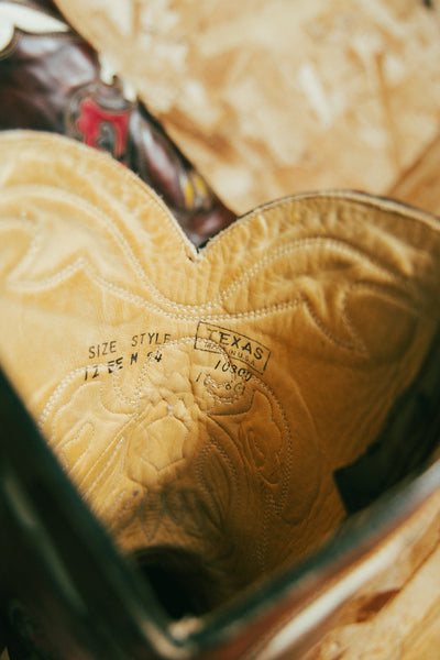 Vintage Eagle Thunderbird Texas Cowboy Boot