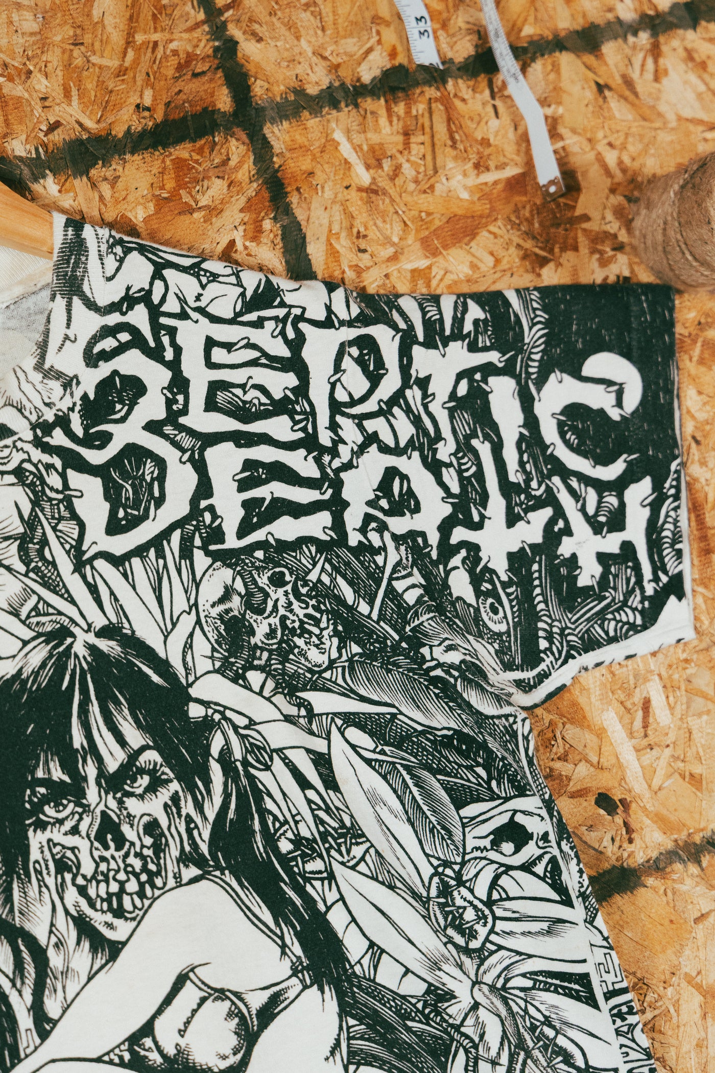 Vintage 1990 Septic Death All Over Print Pushhead T-Shirt 