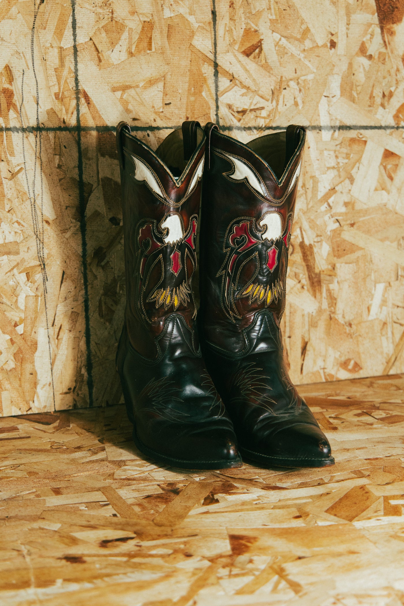Vintage Eagle Thunderbird Texas Cowboy Boot