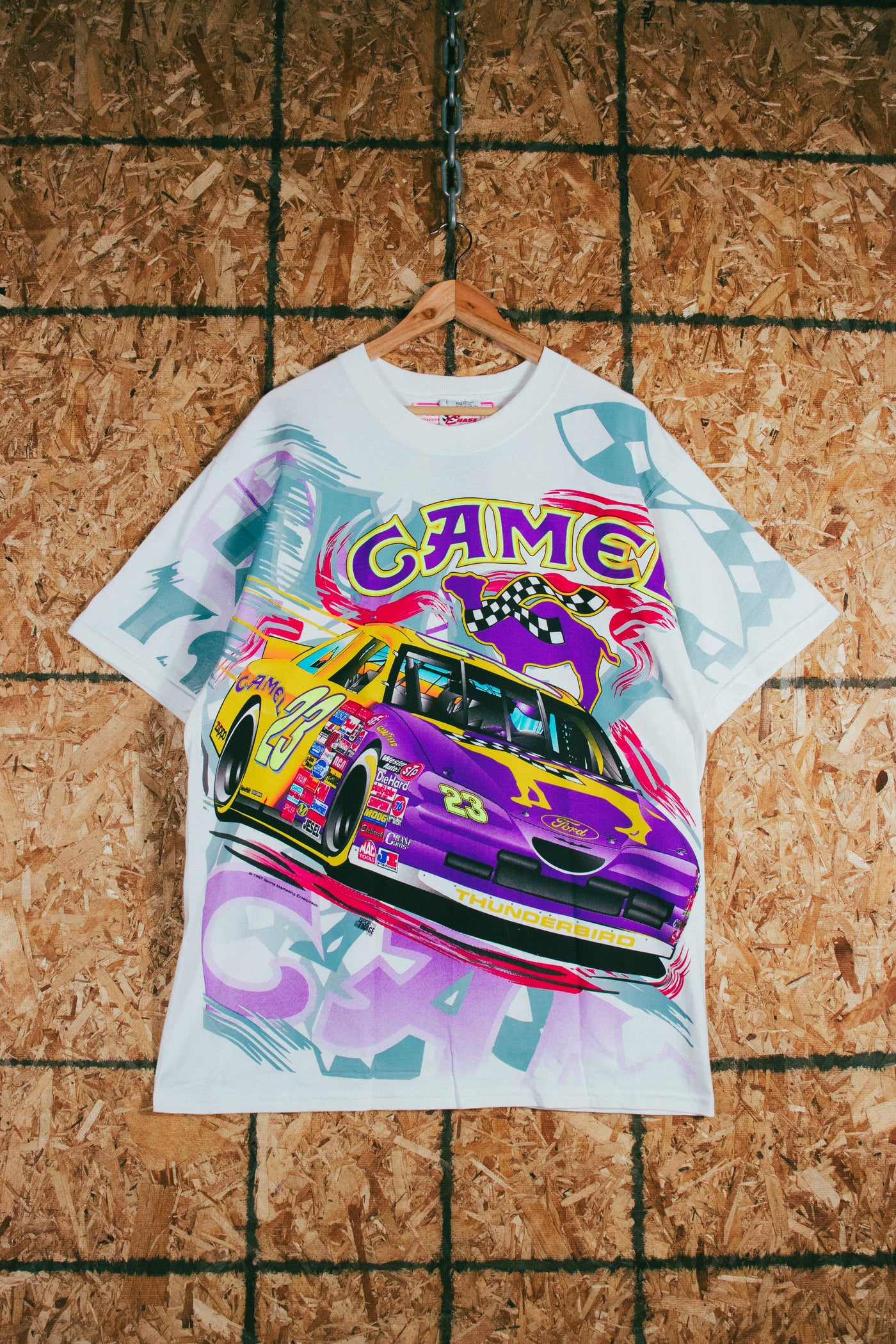 Vintage 1997 Camel Racing All Over Print T-Shirt