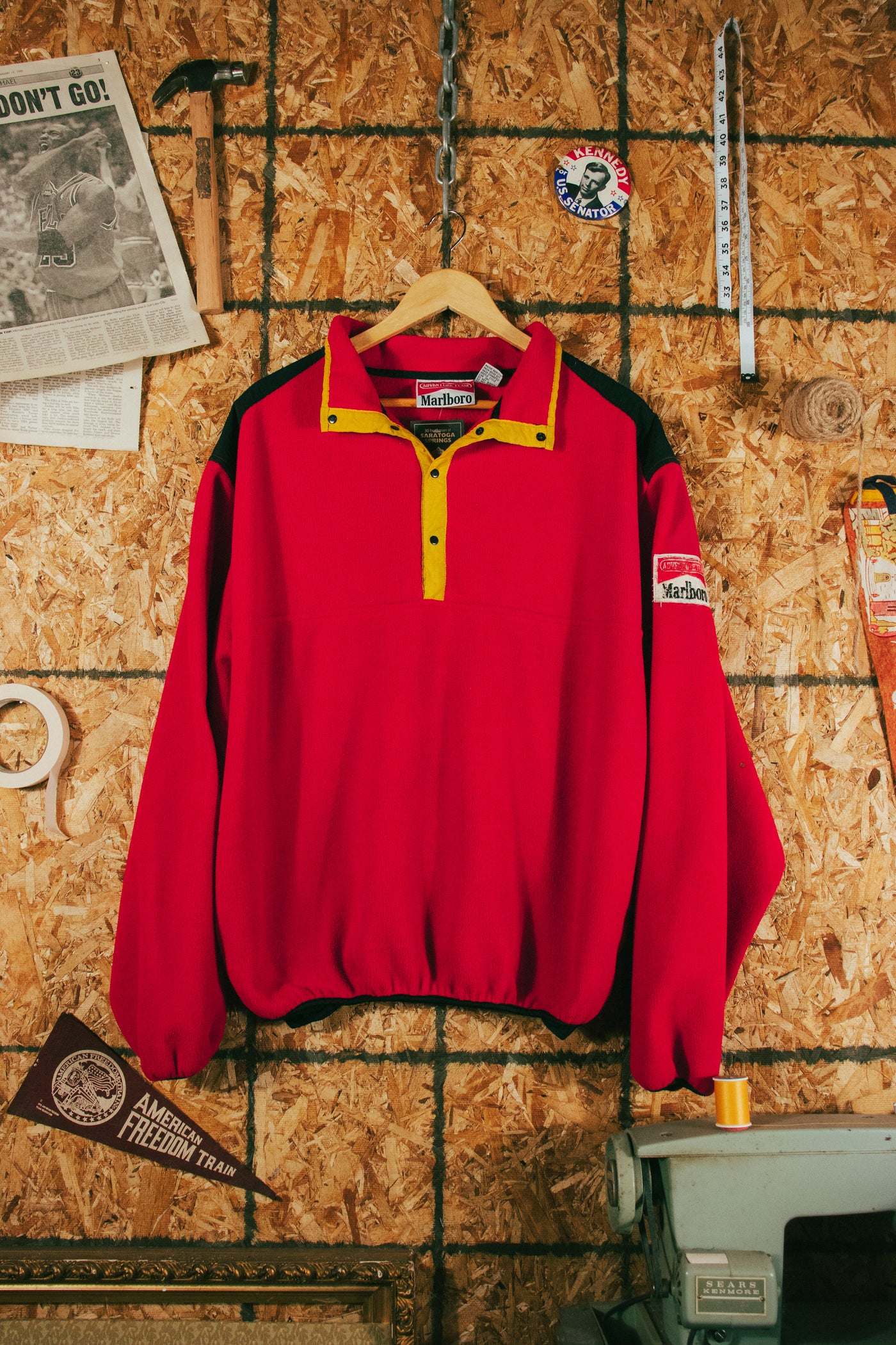 Vintage 90s Marlboro Snap Fleece