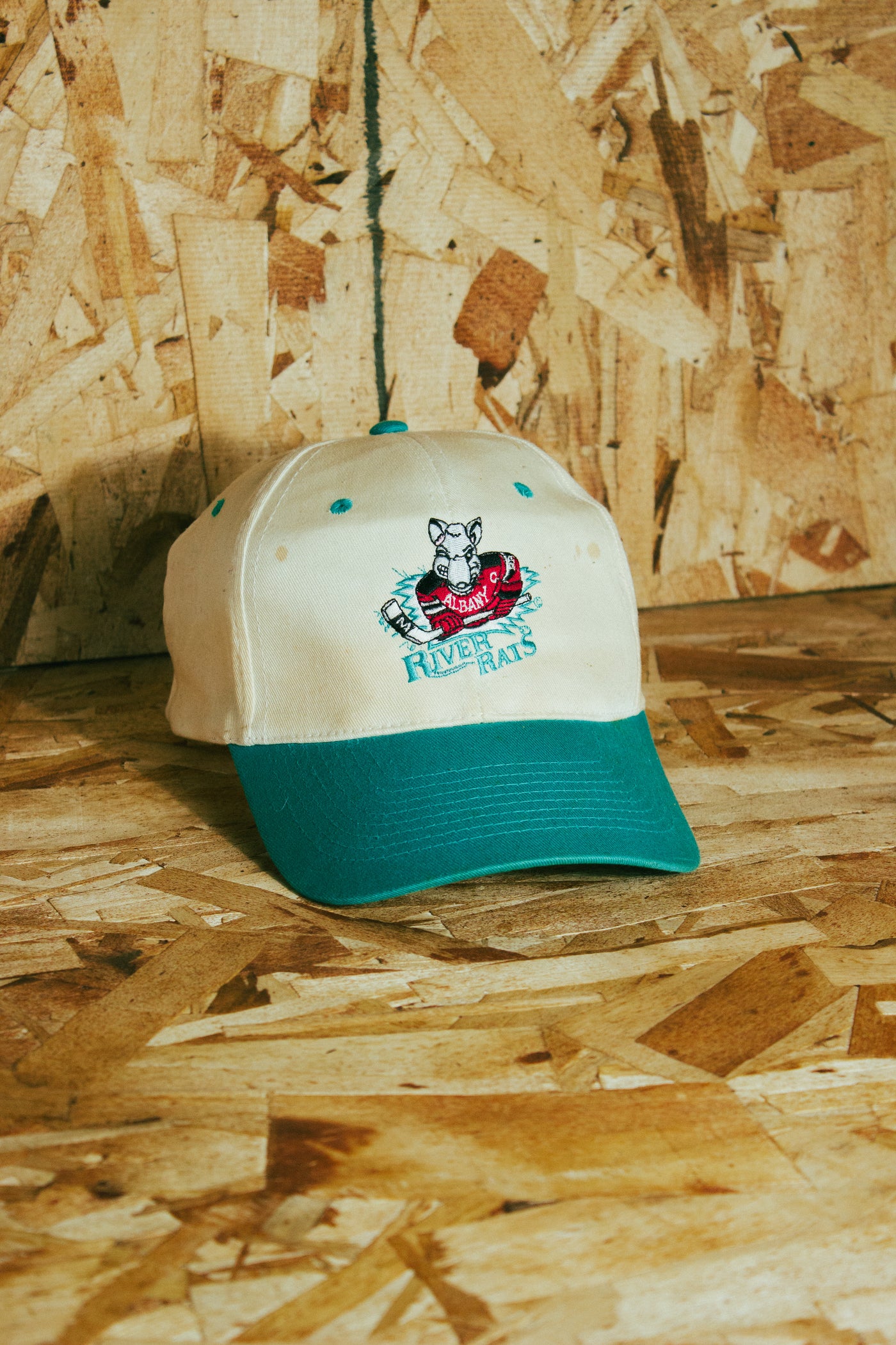 Vintage 90s Albany River Rats Logo Snapback
