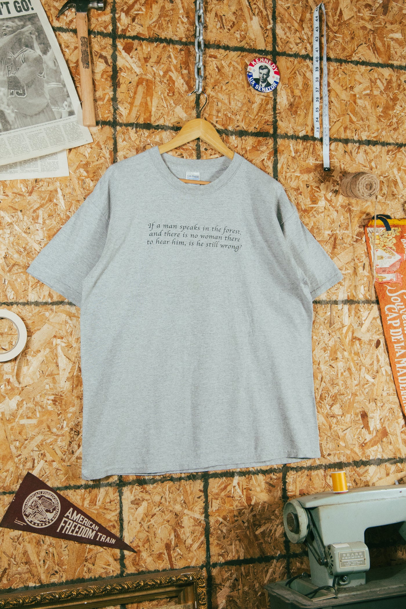 Vintage 2000s “if a man speaks” Parody T-Shirt