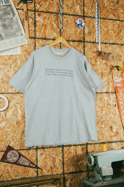 Vintage 2000s “if a man speaks” Parody T-Shirt