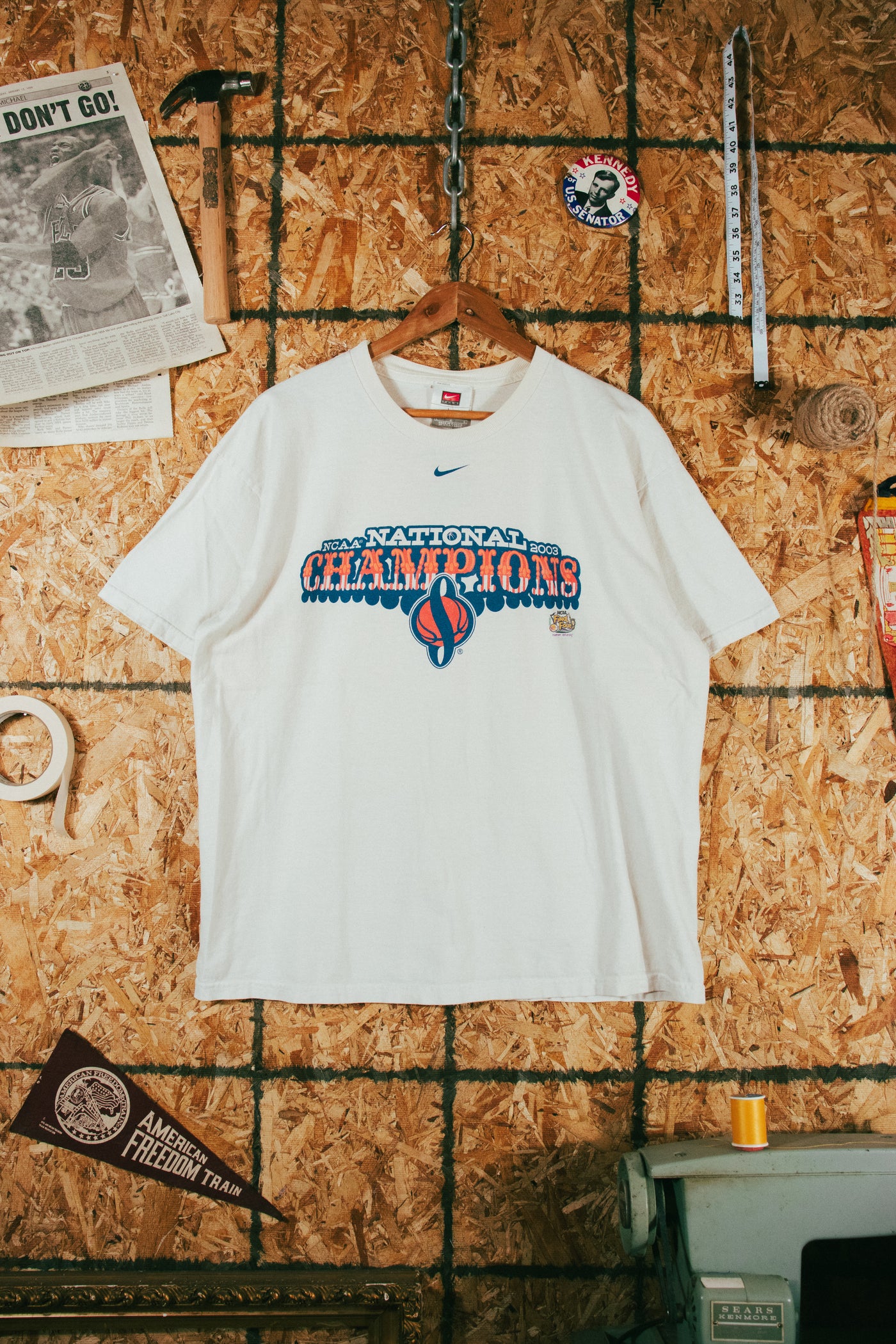 Vintage 2003 Syracuse Basketball Nike National Champs T-Shirt