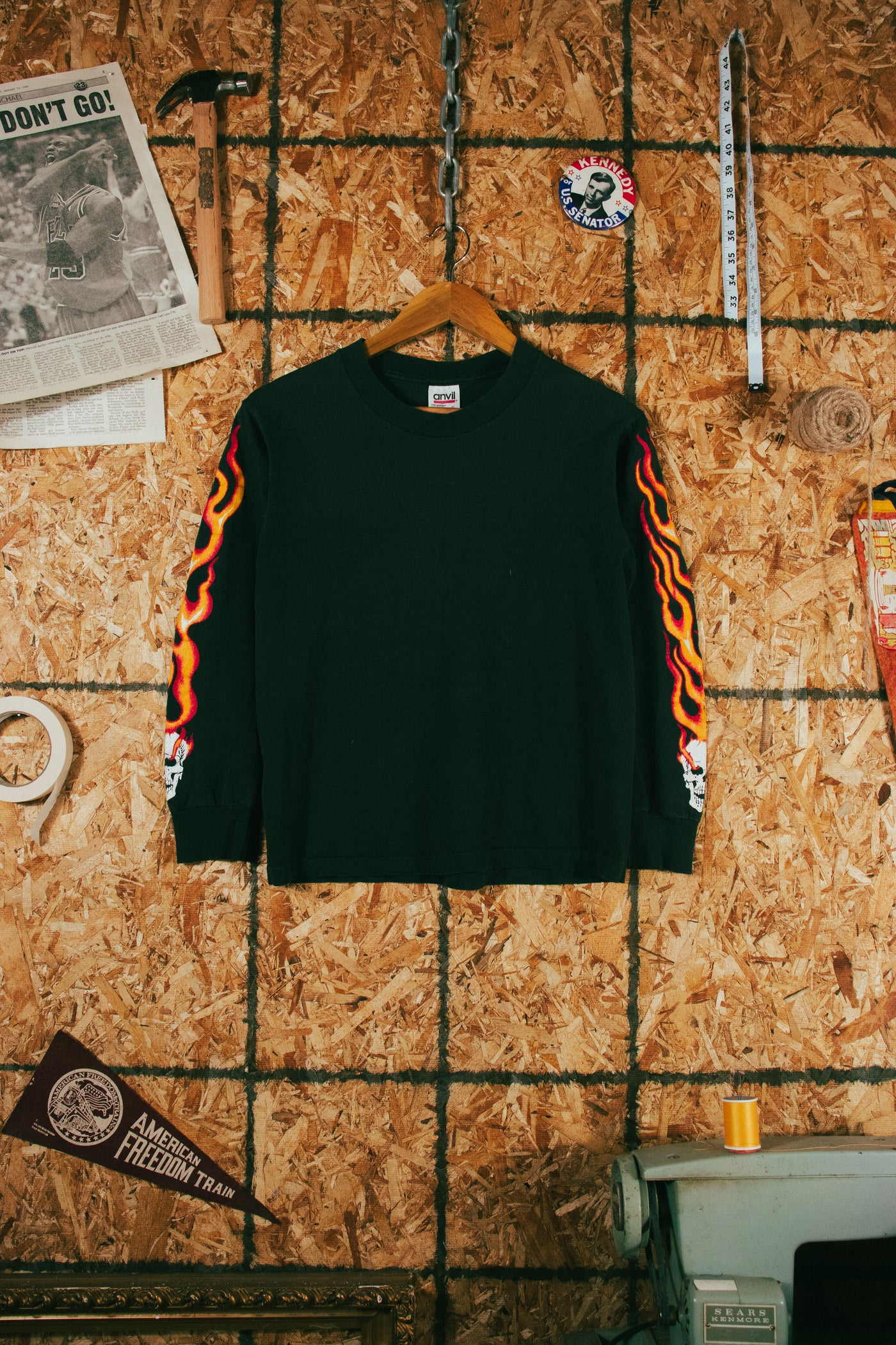 Vintage 90s Biker Flame Longsleeve
